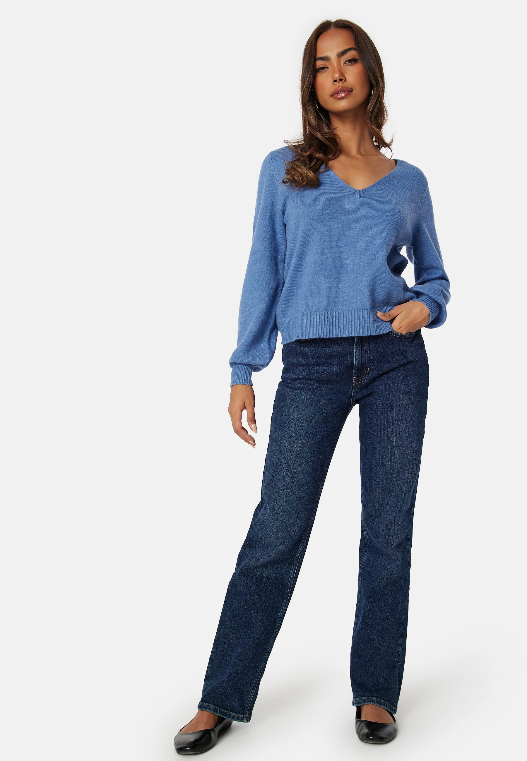 Ril Rev V-Neck L/S Top - Image 4