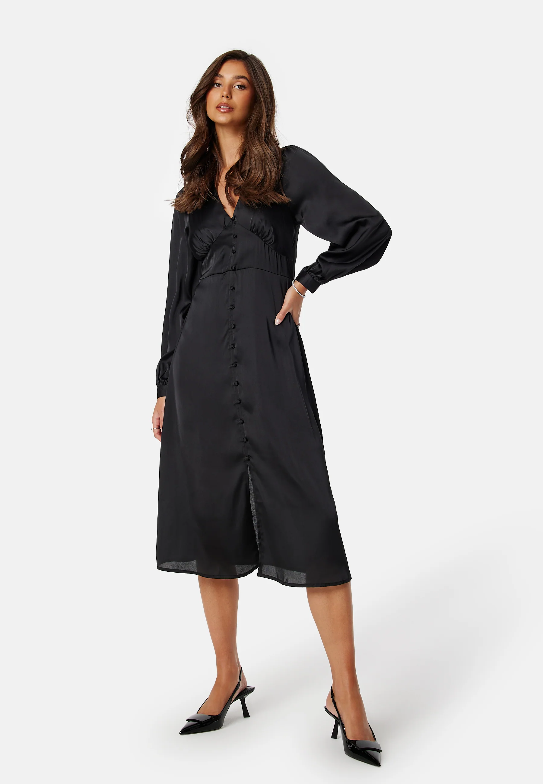 Roberta Satin Dress - Image 2