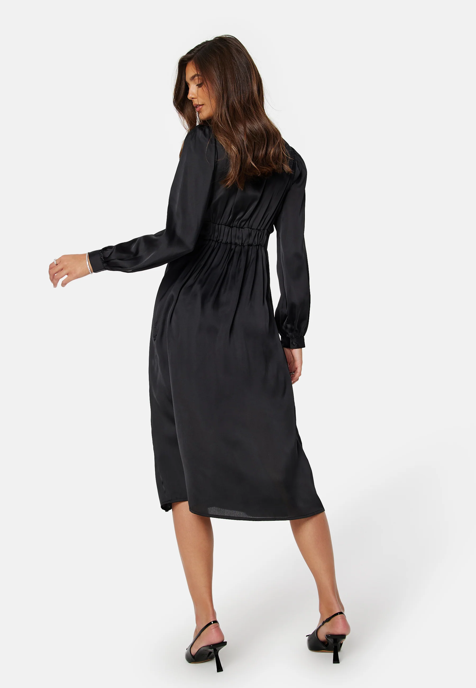 Roberta Satin Dress - Image 3