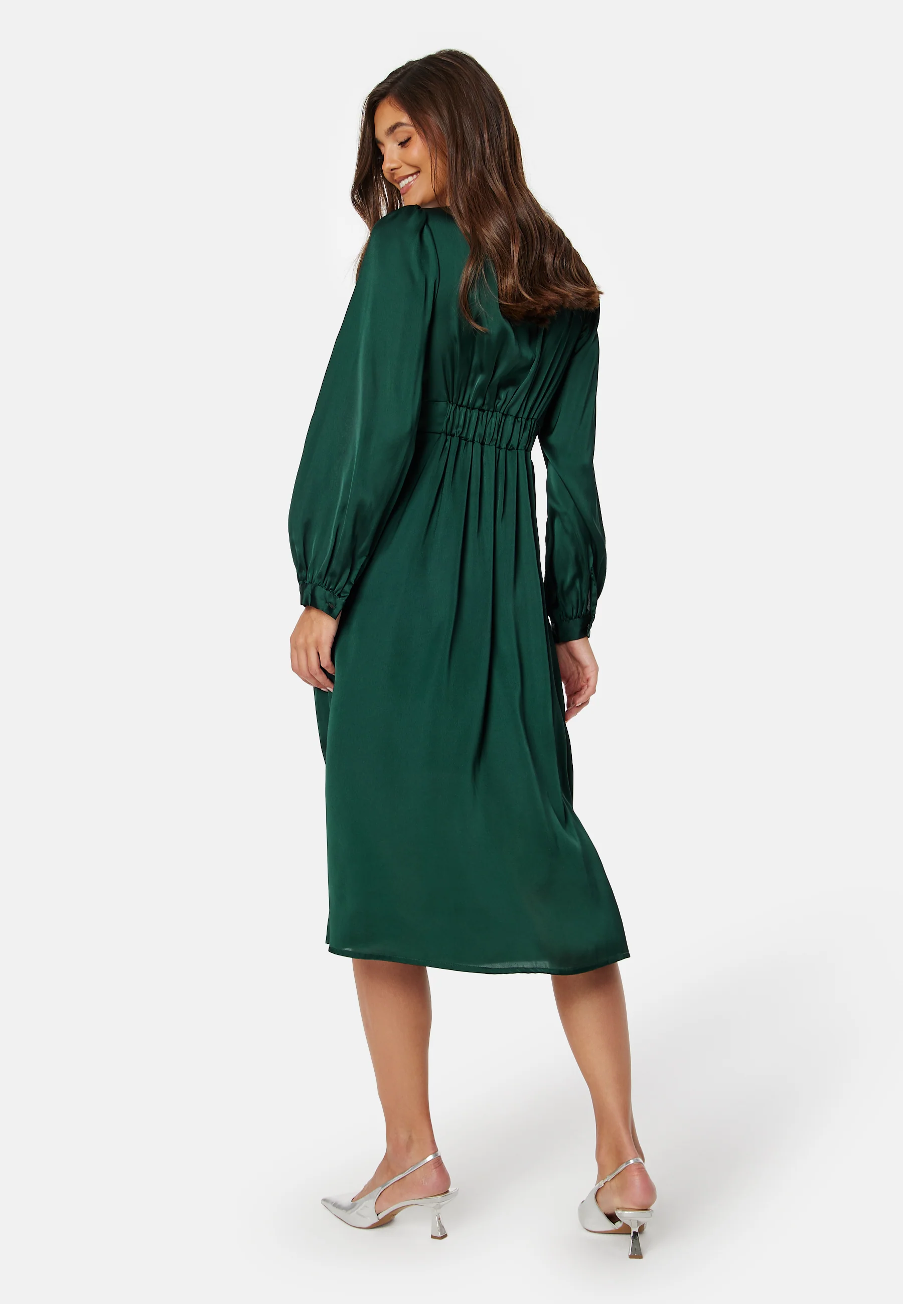 Roberta Satin Dress - Image 3