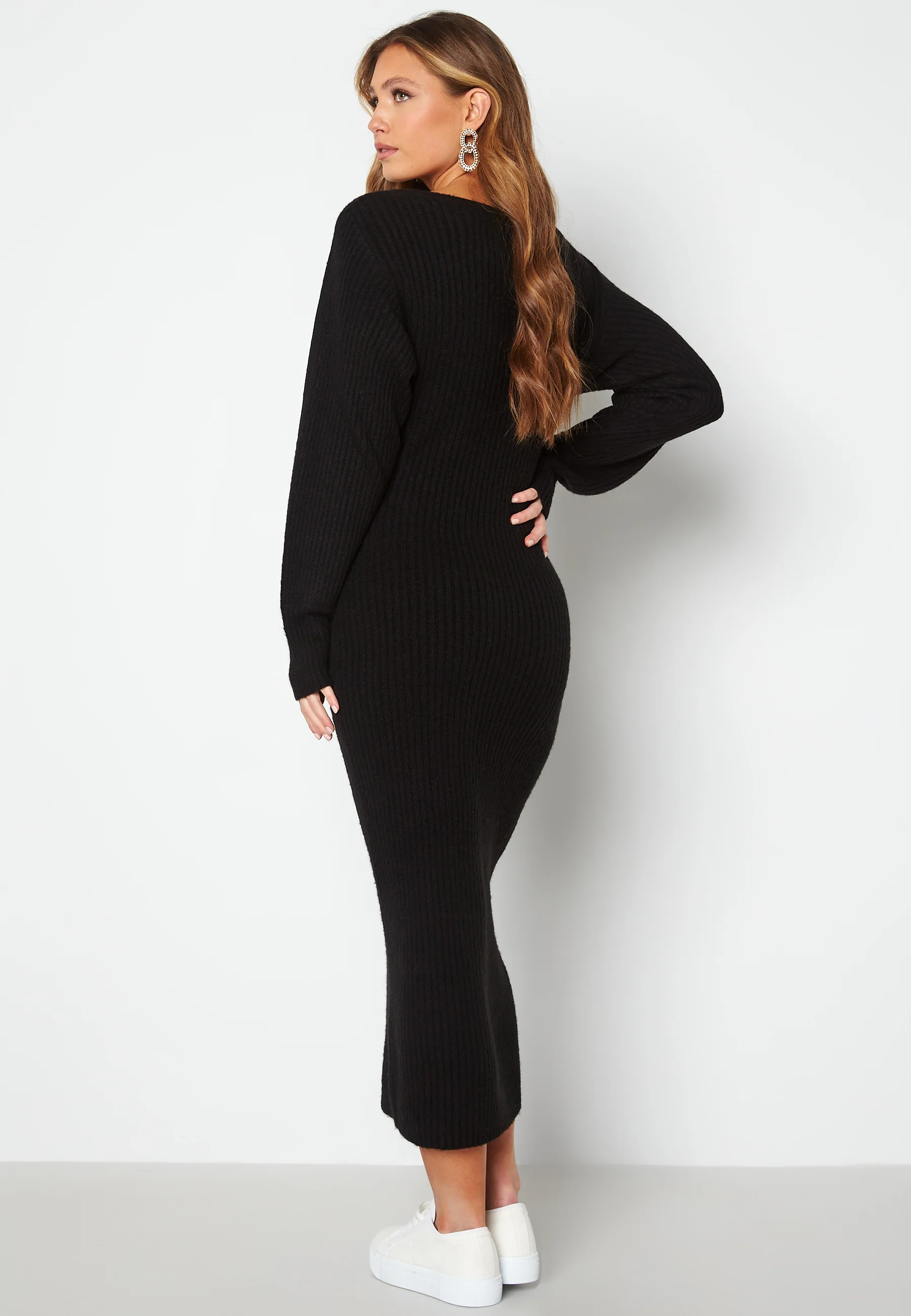 Rosanna knitted puff sleeve dress - Image 2