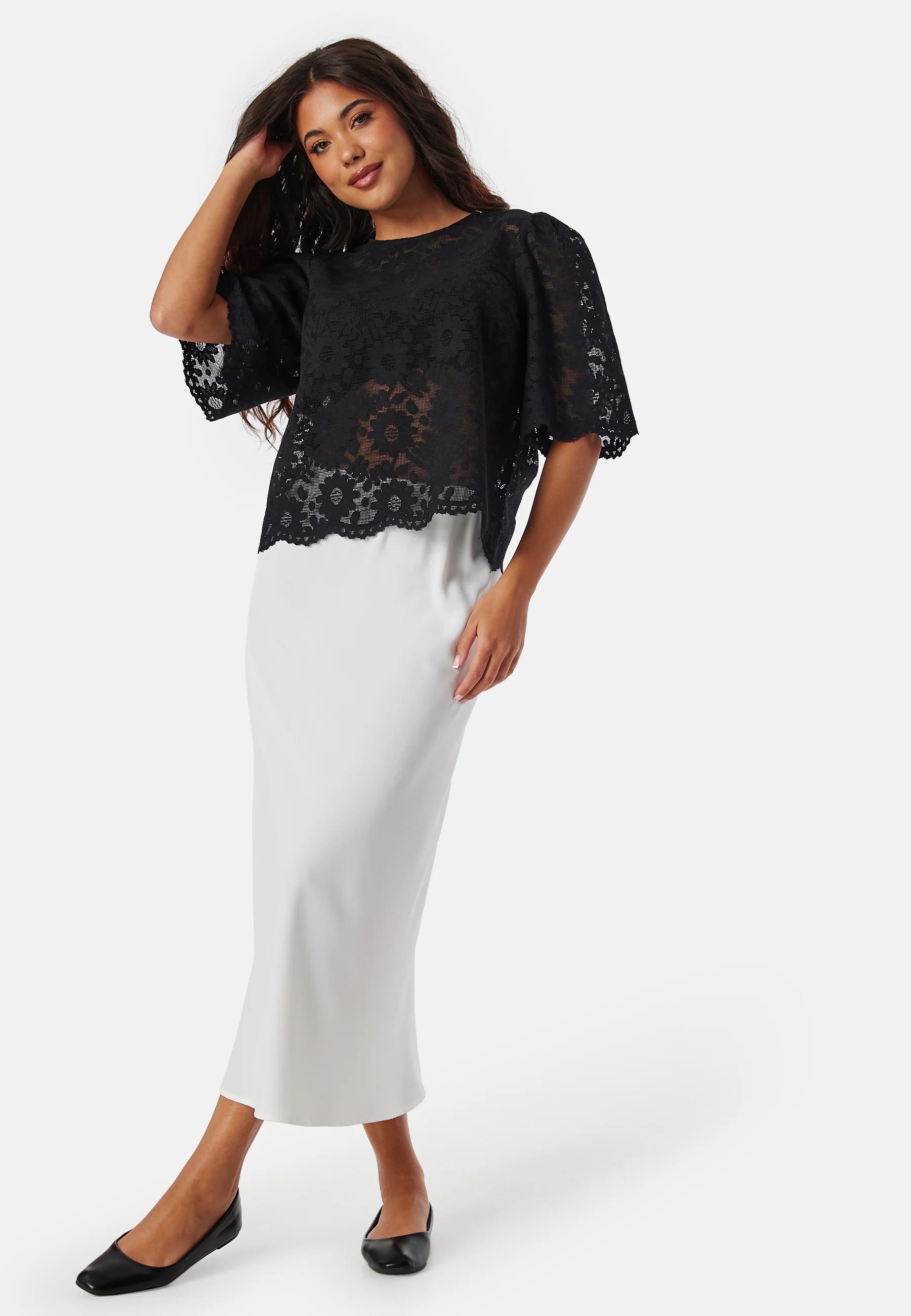 Round Neck Lace Blouse - Image 3