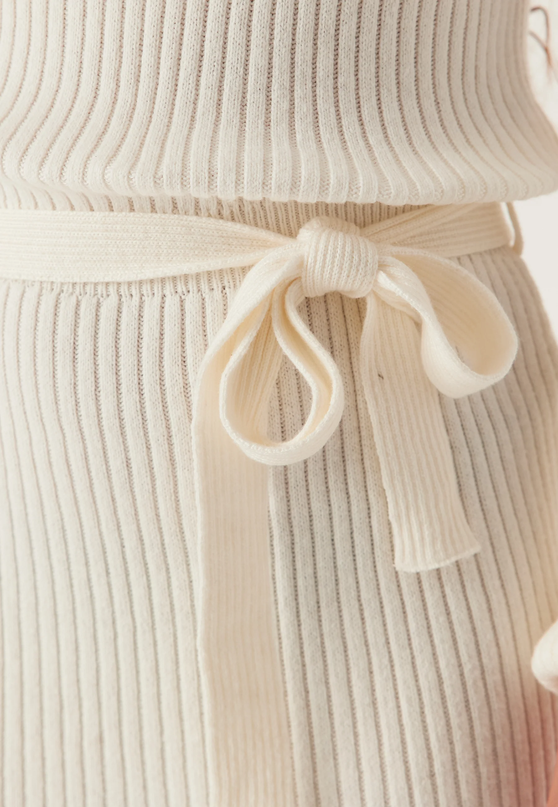 Round Neck Rib Knitted Midi Dress - Image 4