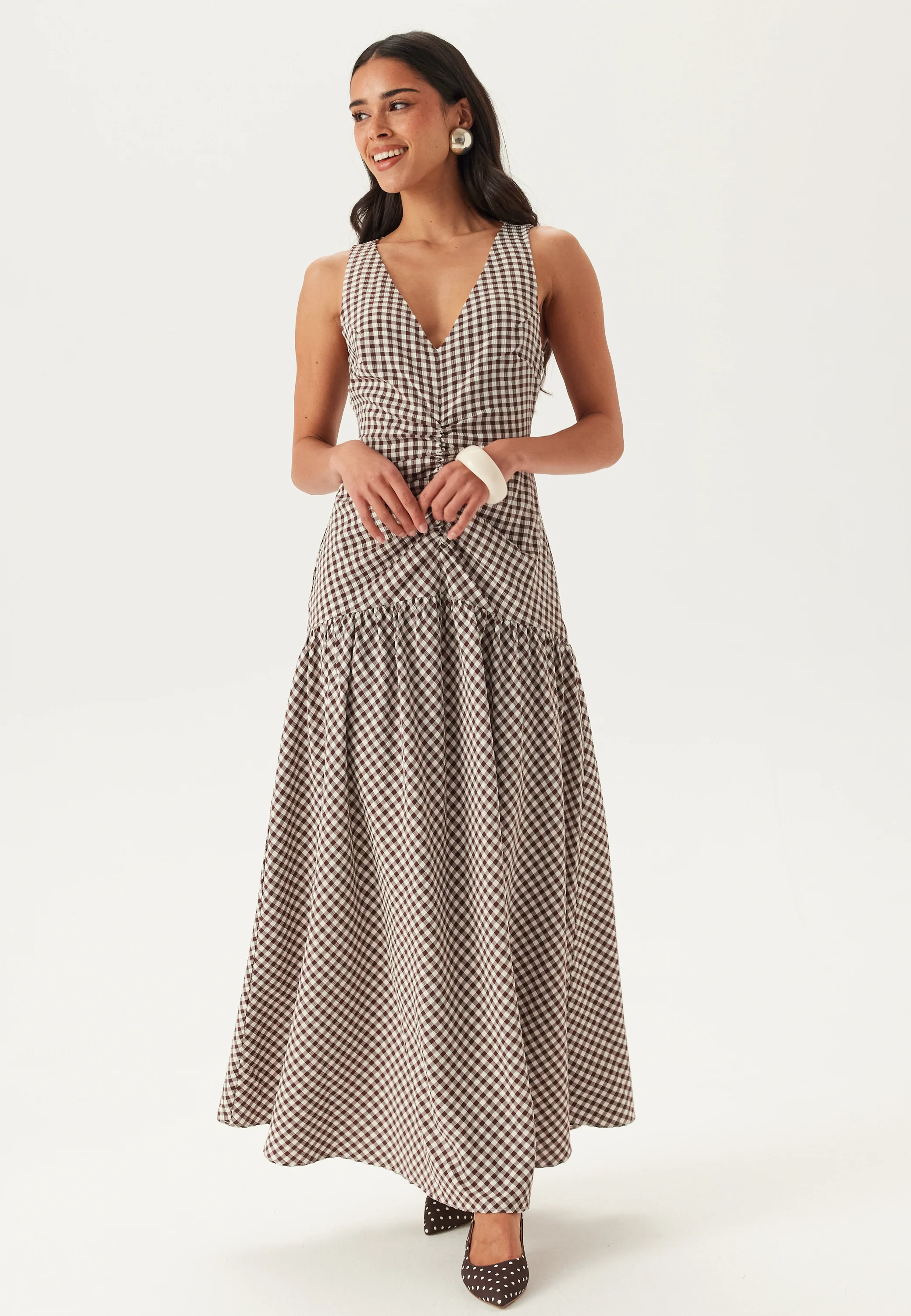 Ruched Front Ankle Dress - Image 3