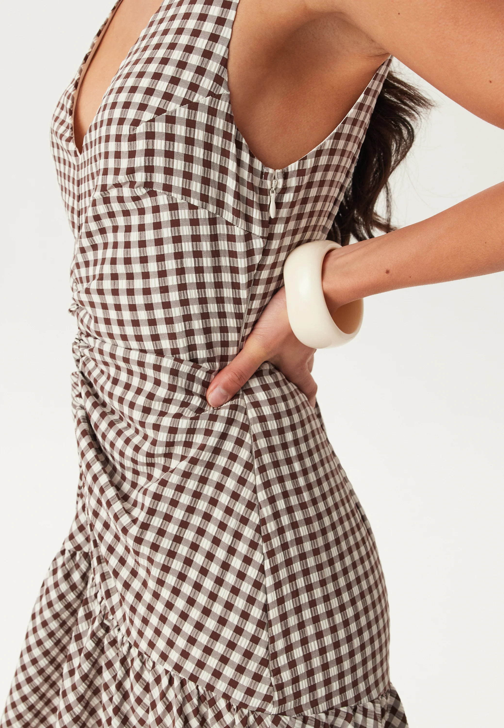 Ruched Front Ankle Dress - Image 8