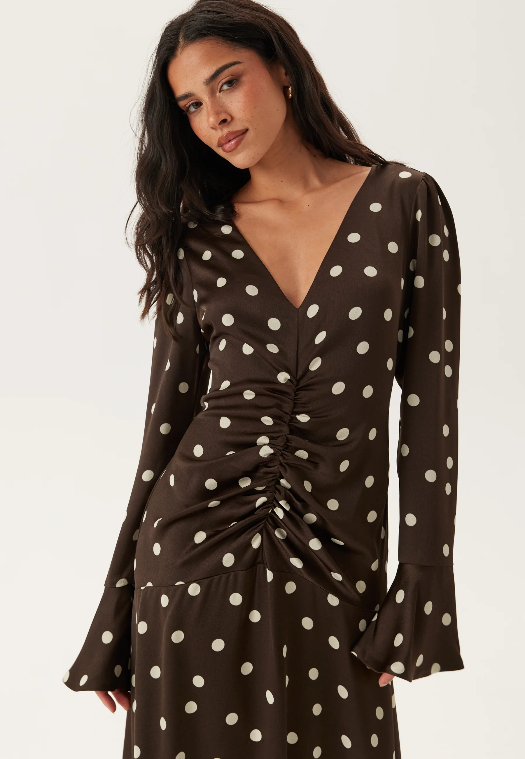 Ruched Front Midi Dress - Image 5