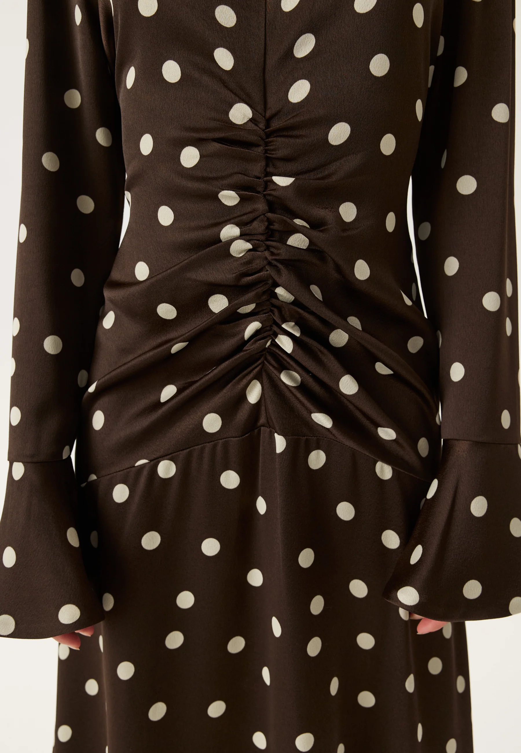 Ruched Front Midi Dress - Image 8