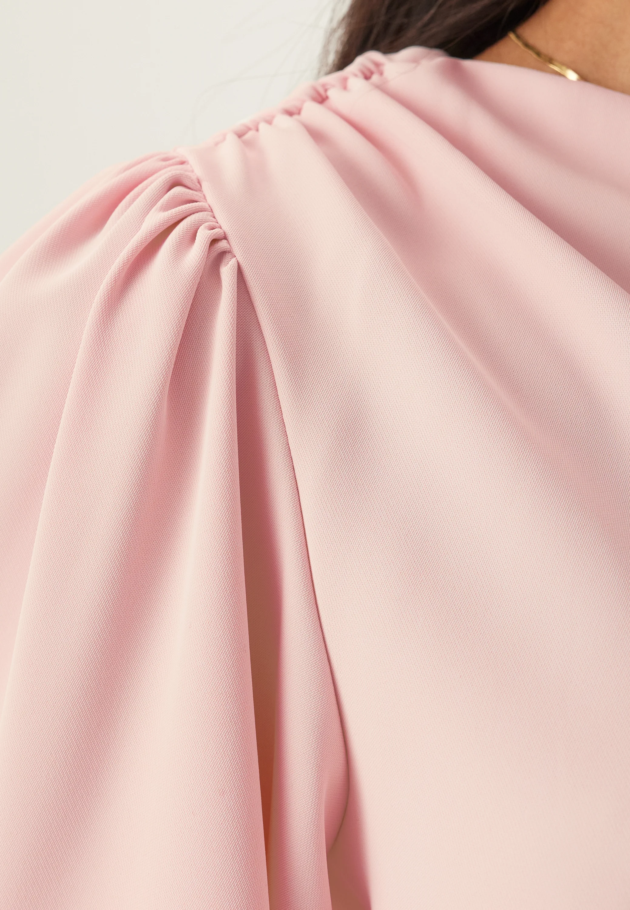 Ruched One Shoulder Gown - Image 4
