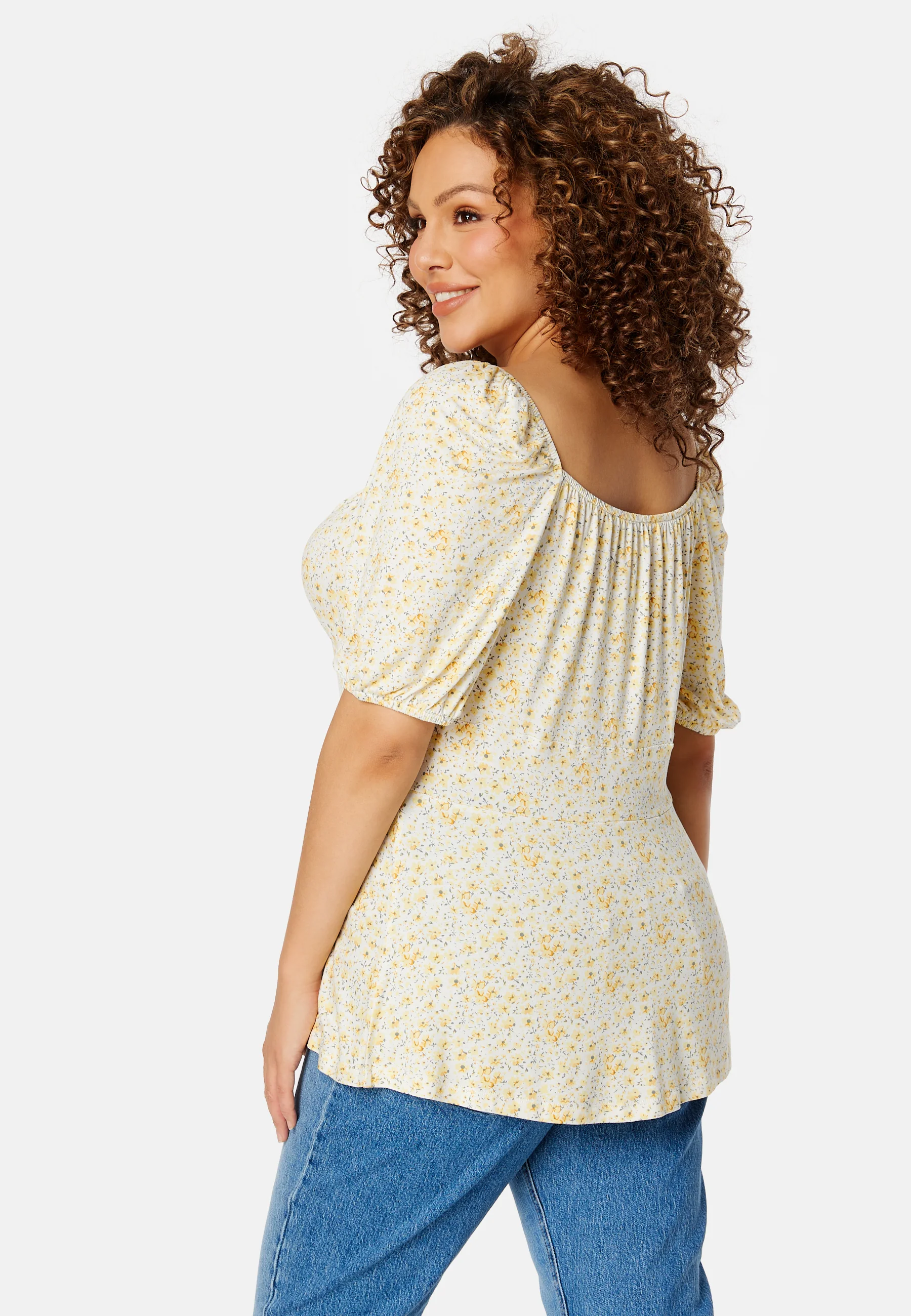 Ruched Short Sleeve Tie Top - Image 8