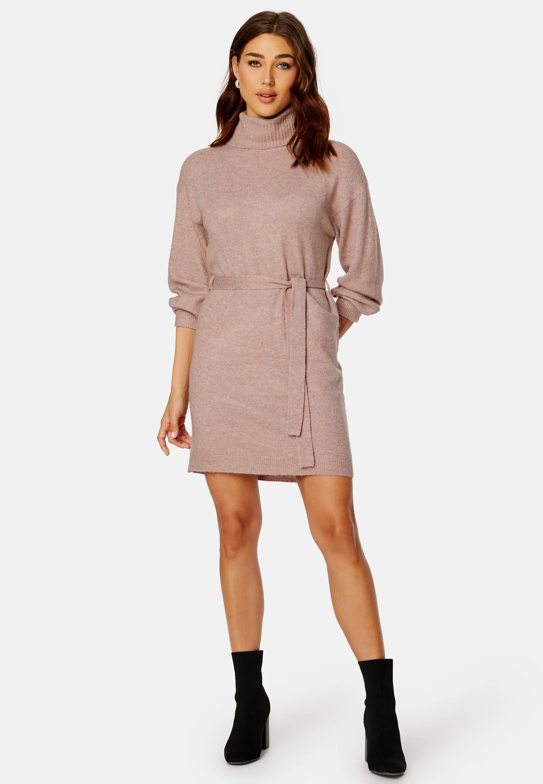 Rue L/S Roll Neck Belt Dress - Image 2