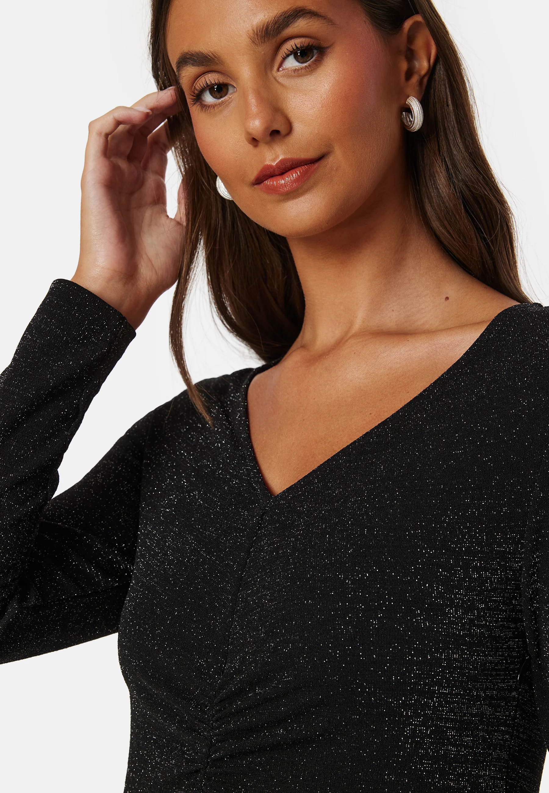 Rue LS Midi Glitter Dress - Image 3