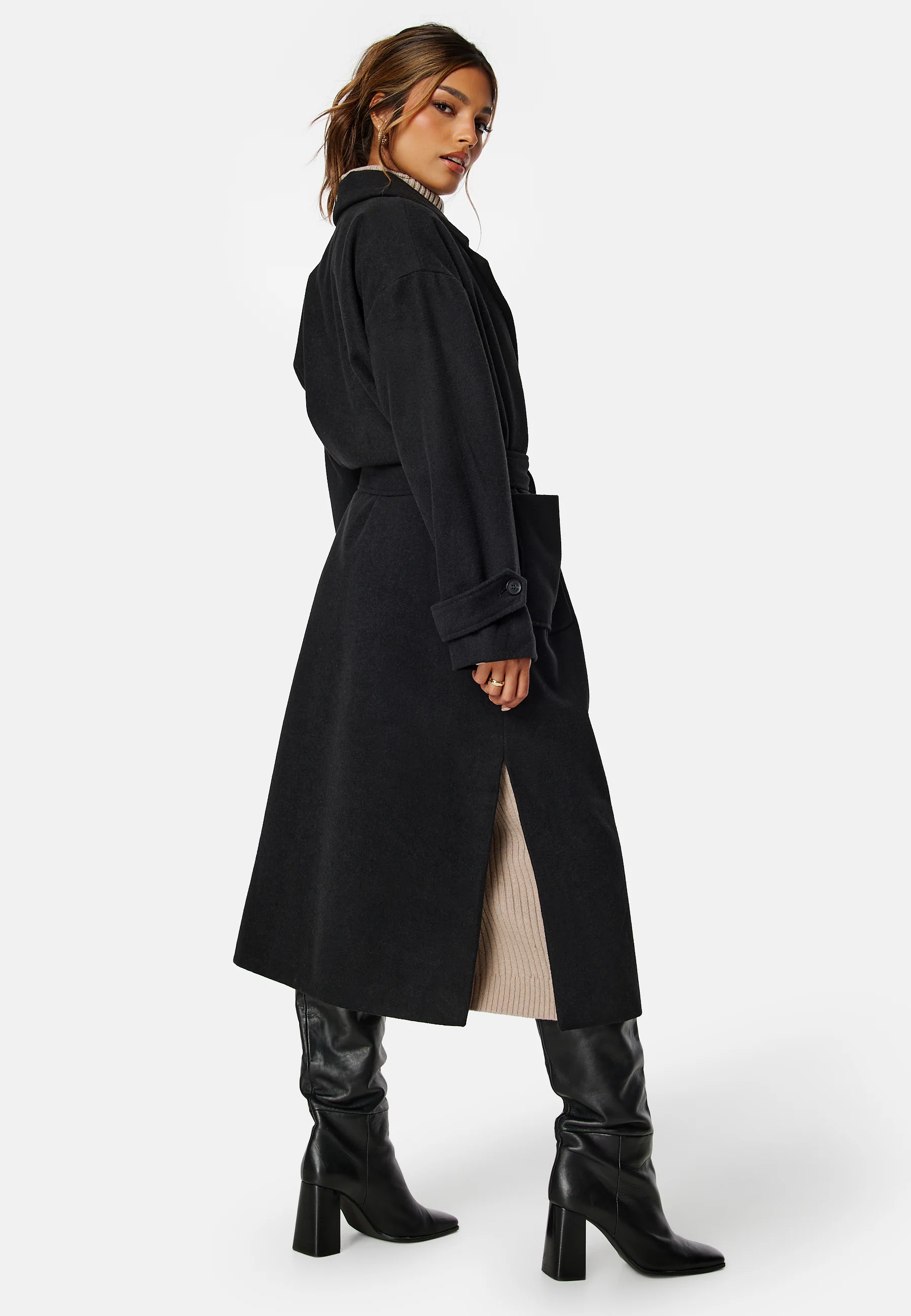 Rue Oversized Wool Blend Coat - Image 3