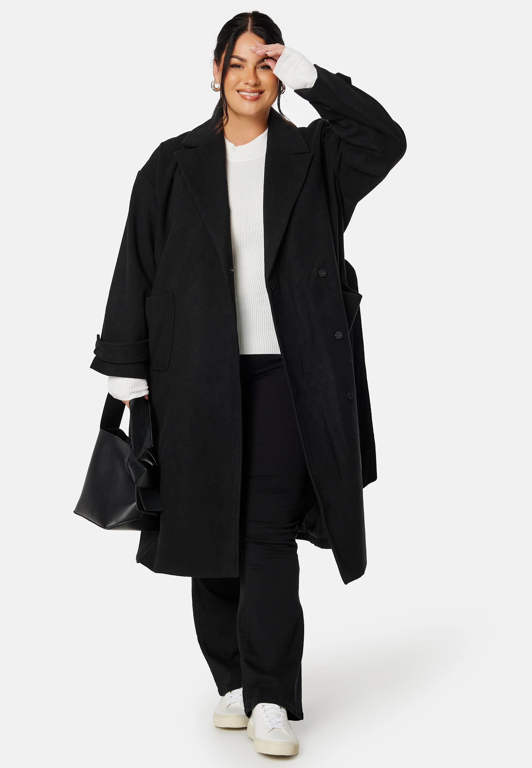 Rue Oversized Wool Blend Coat - Image 7