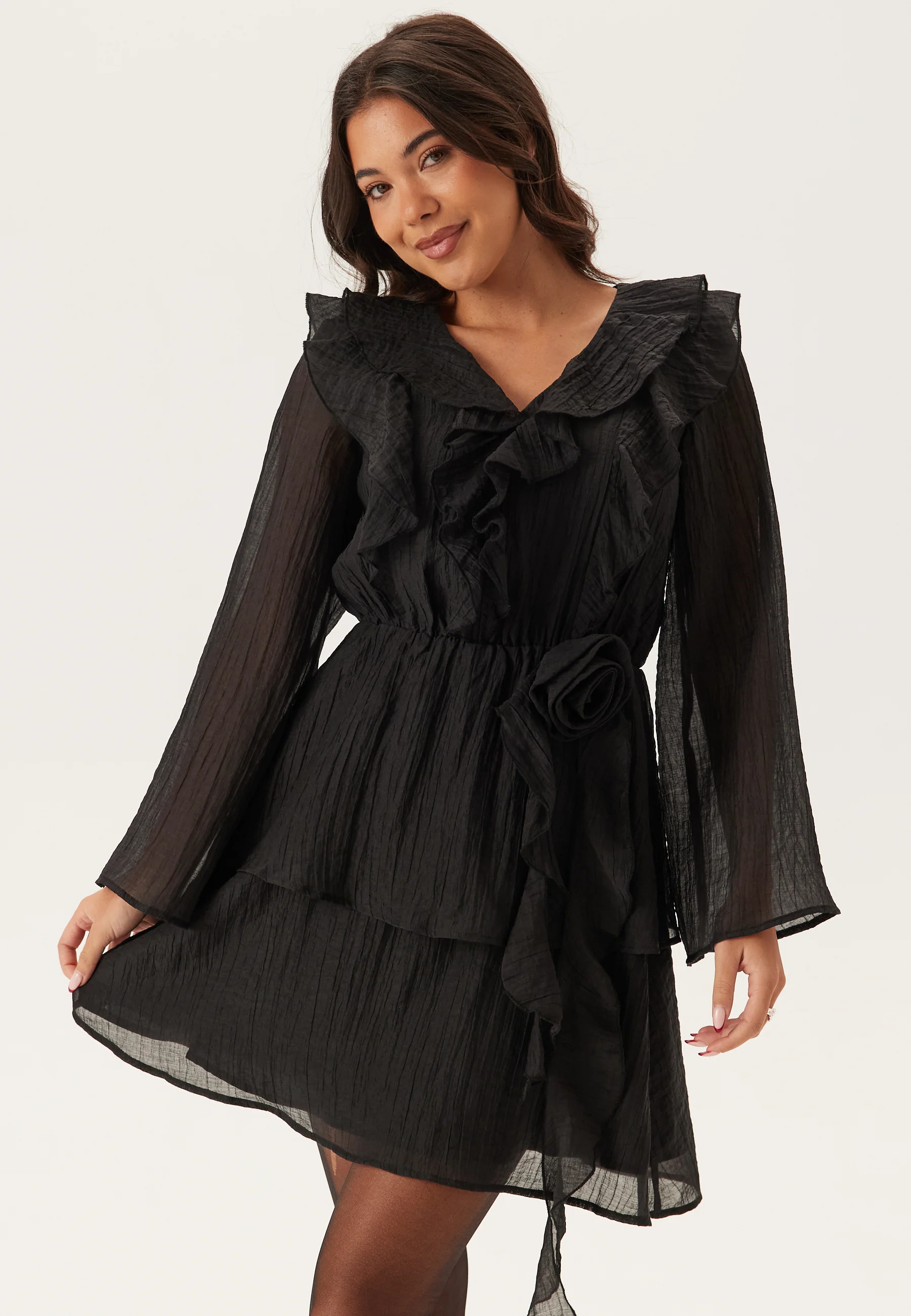 Ruffle Short Dress - Image 2