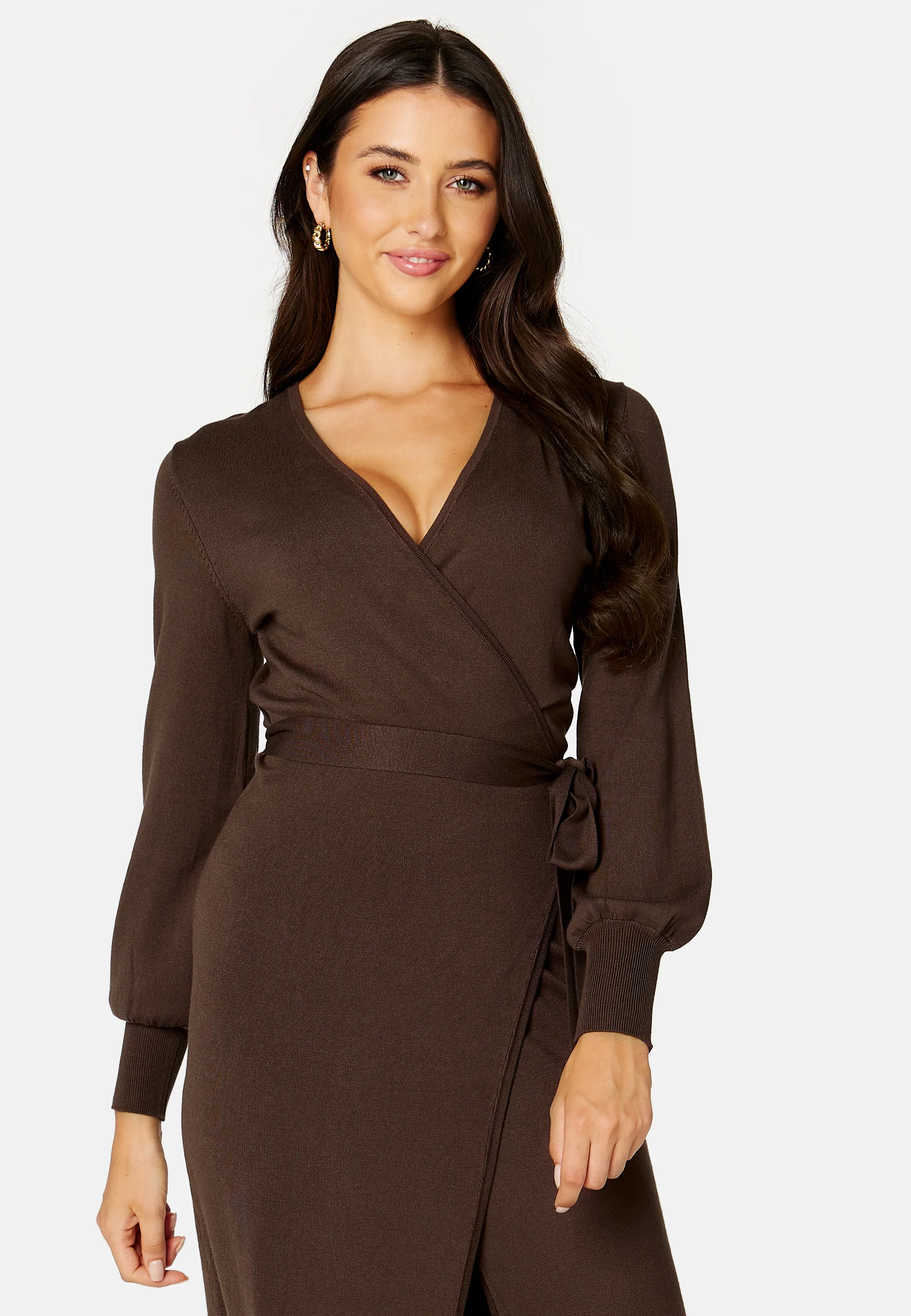 Ryann knitted wrap dress - Image 3