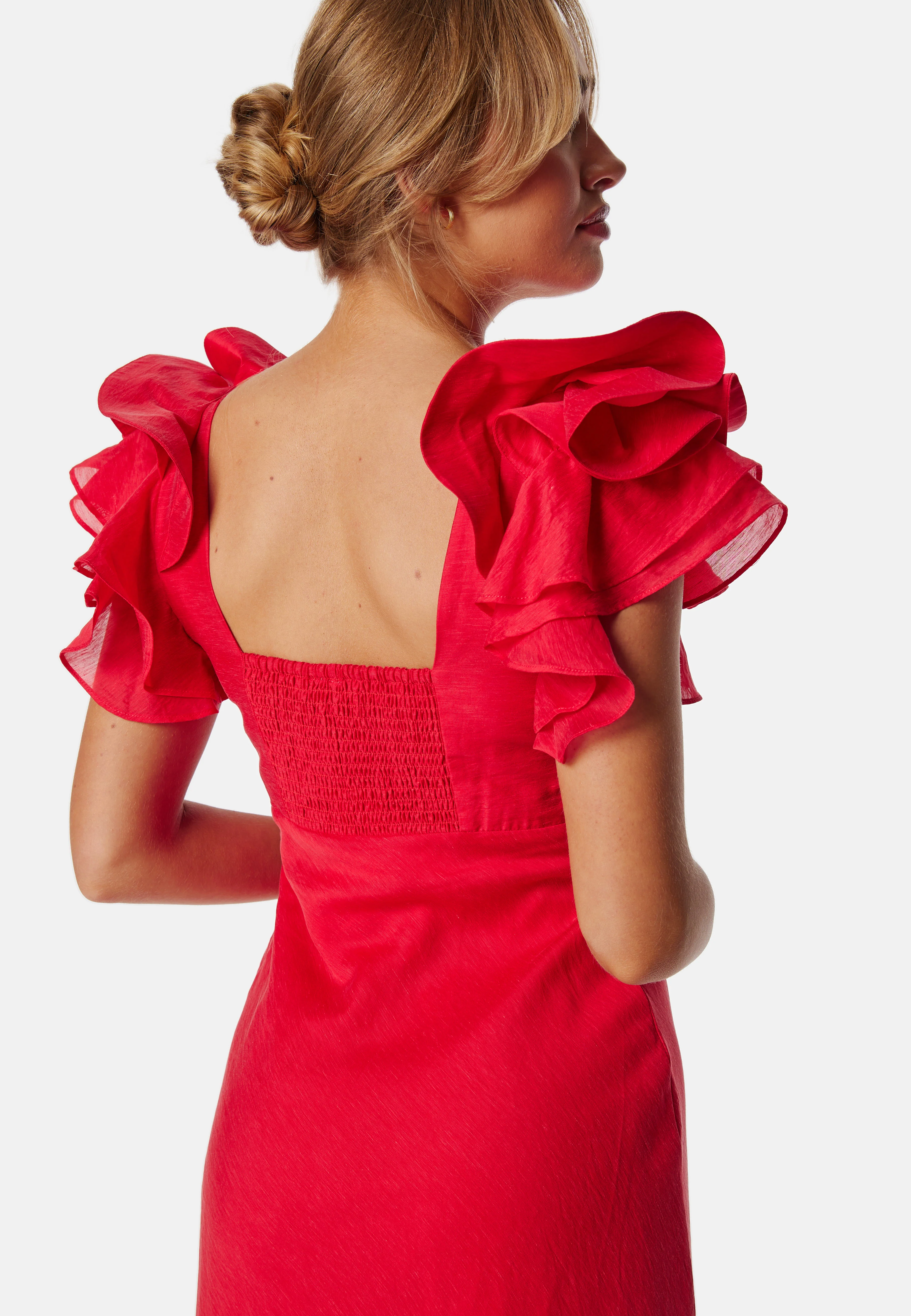 Rylie Ruffle Shoulder Midi Dre - Image 4
