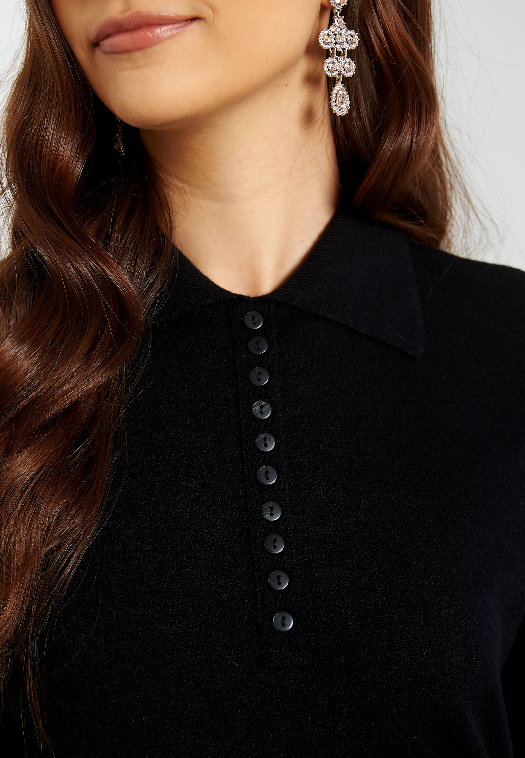 Saba LS Collar Below Knee Dress - Image 5