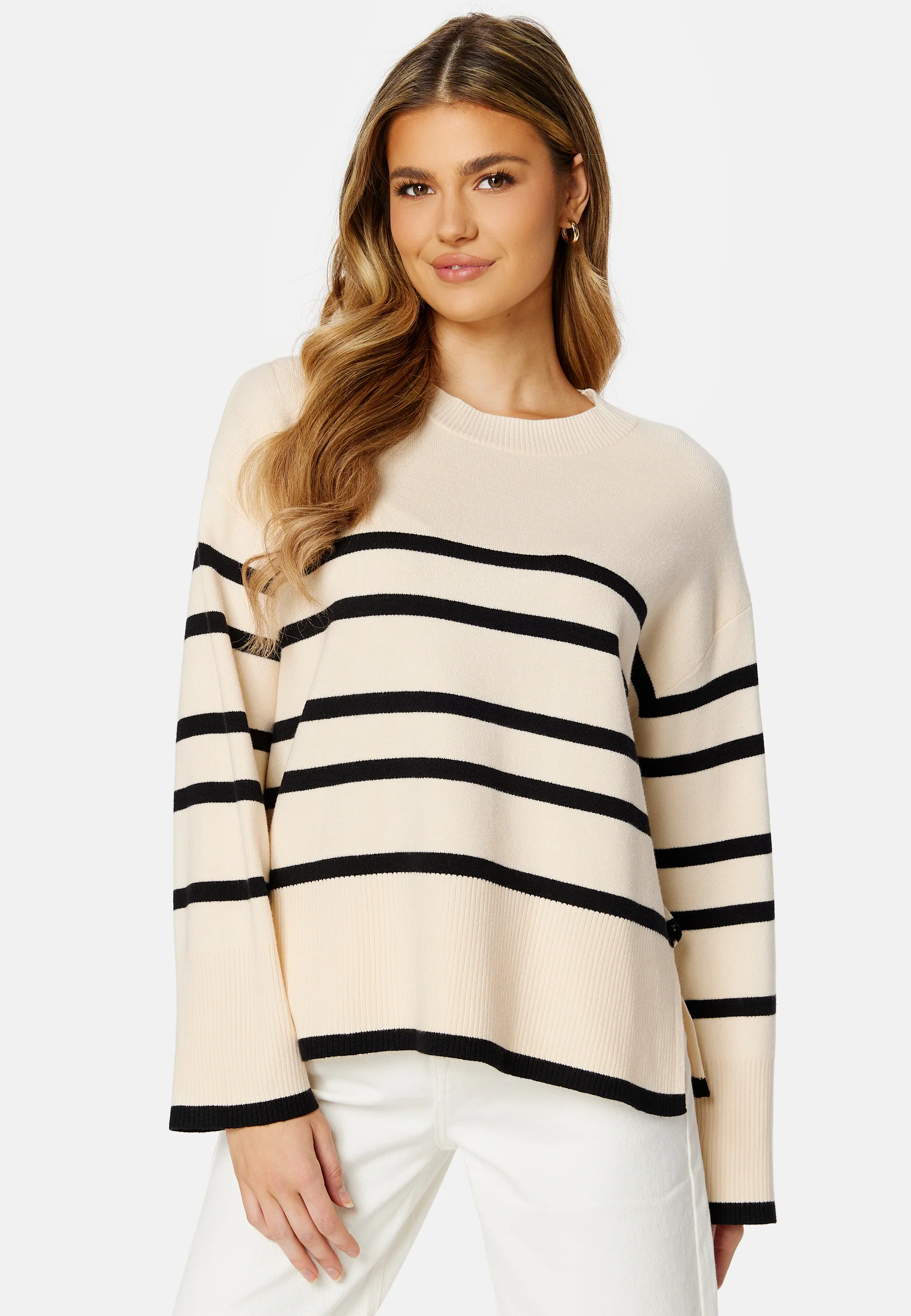 Saba LS O-Neck Stripe Pullover - Image 2