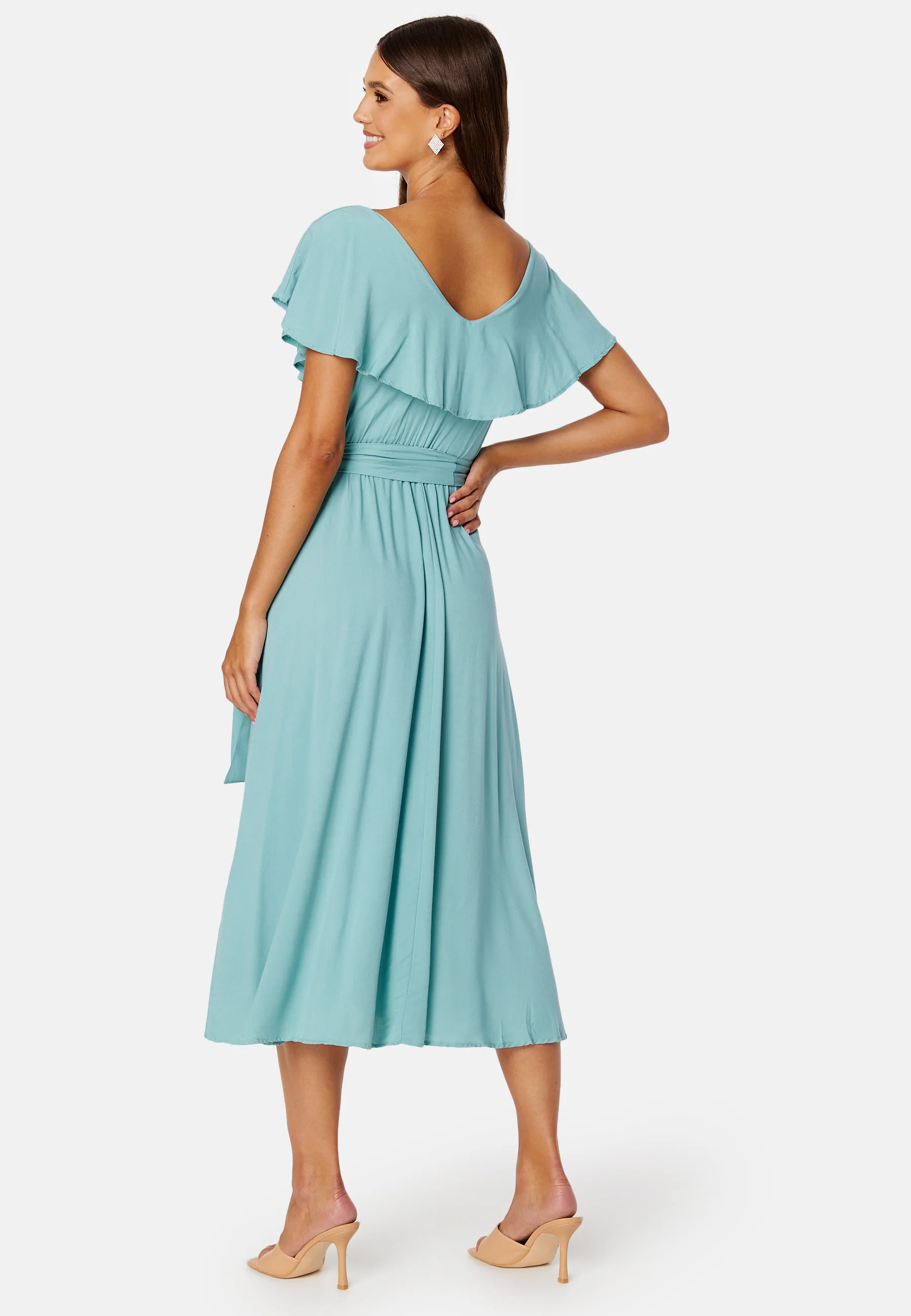 Saga Flounce Wrap Dress - Image 2