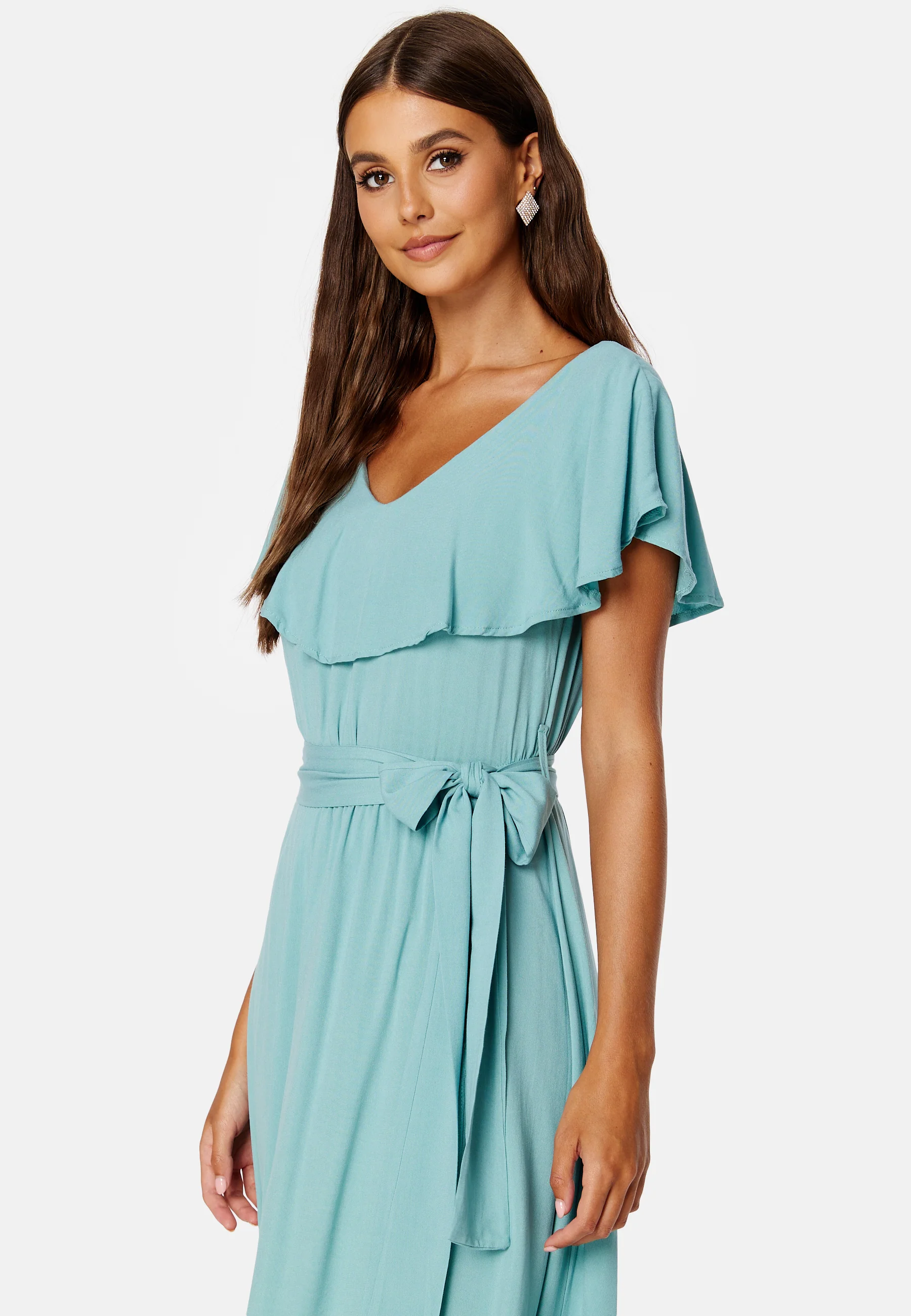 Saga Flounce Wrap Dress - Image 3