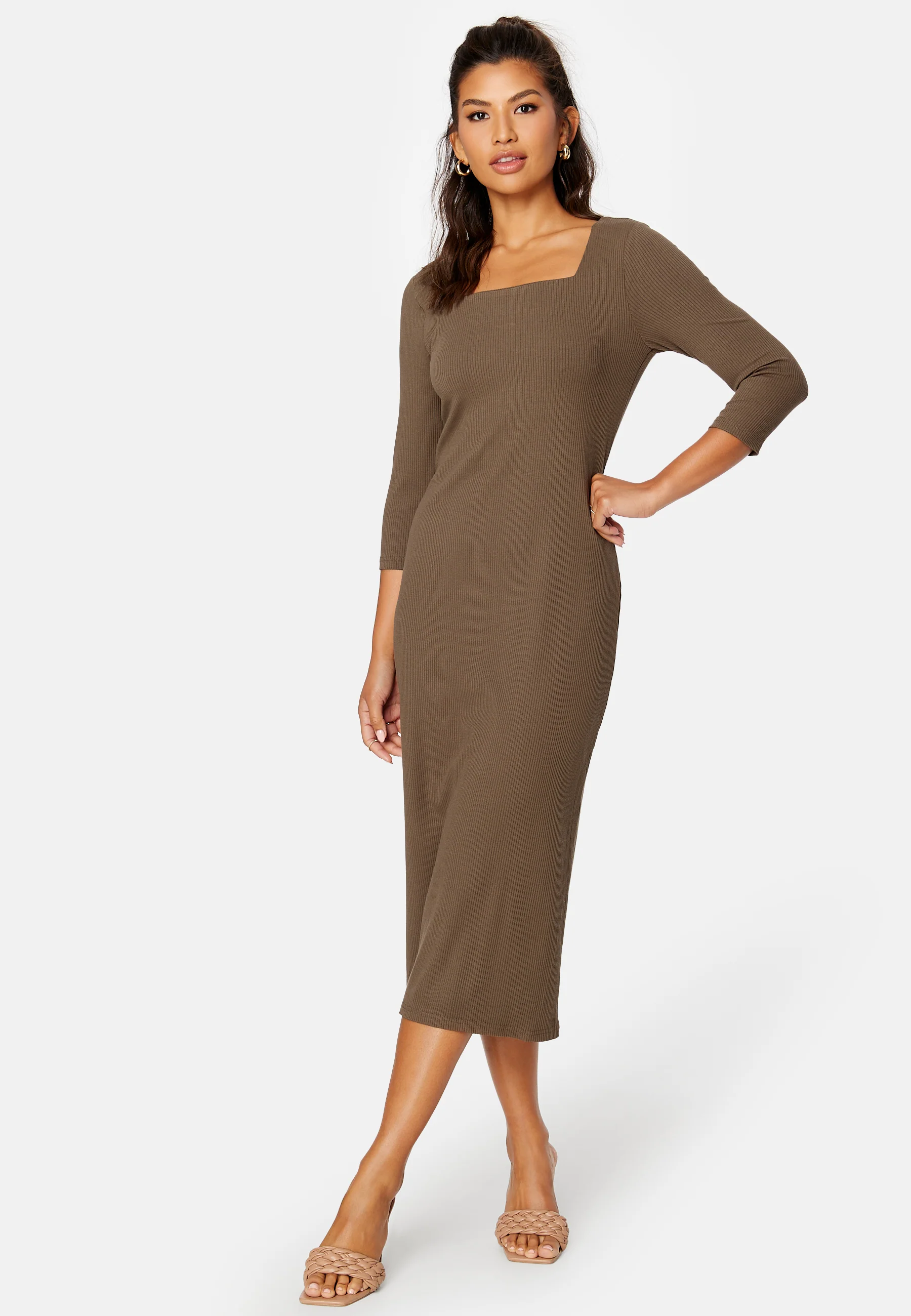 Sally 3/4 Midi Dress - Image 2