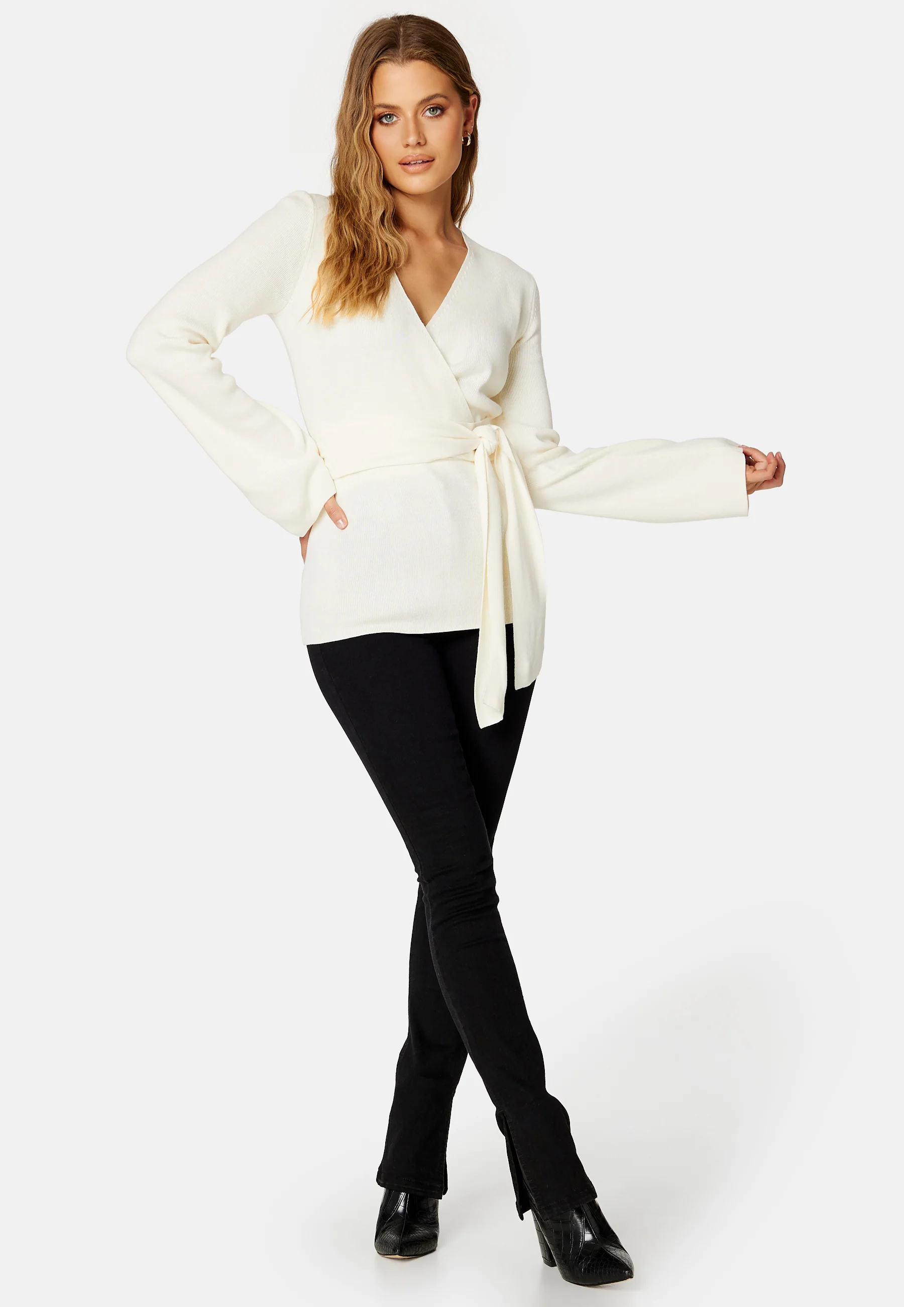 Samantha knitted wrap top - Image 2