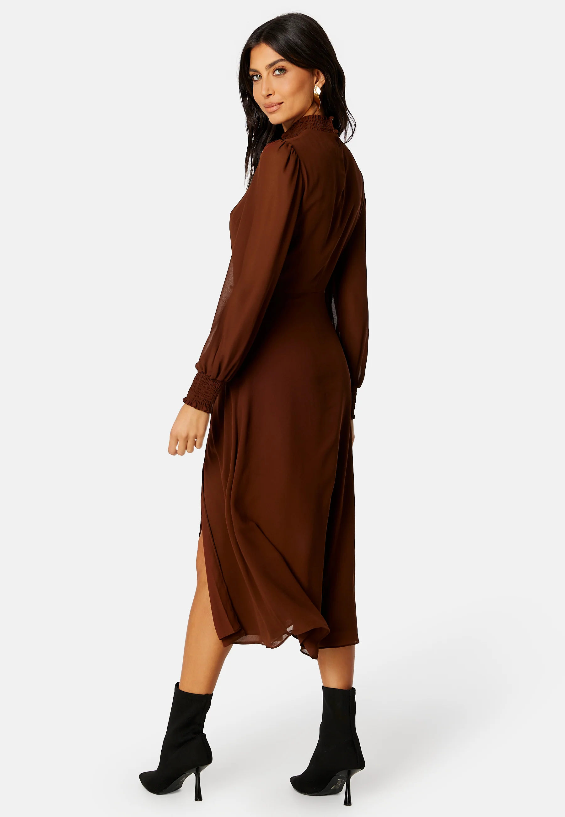 Sasha High Neck Midi Dress - Image 3
