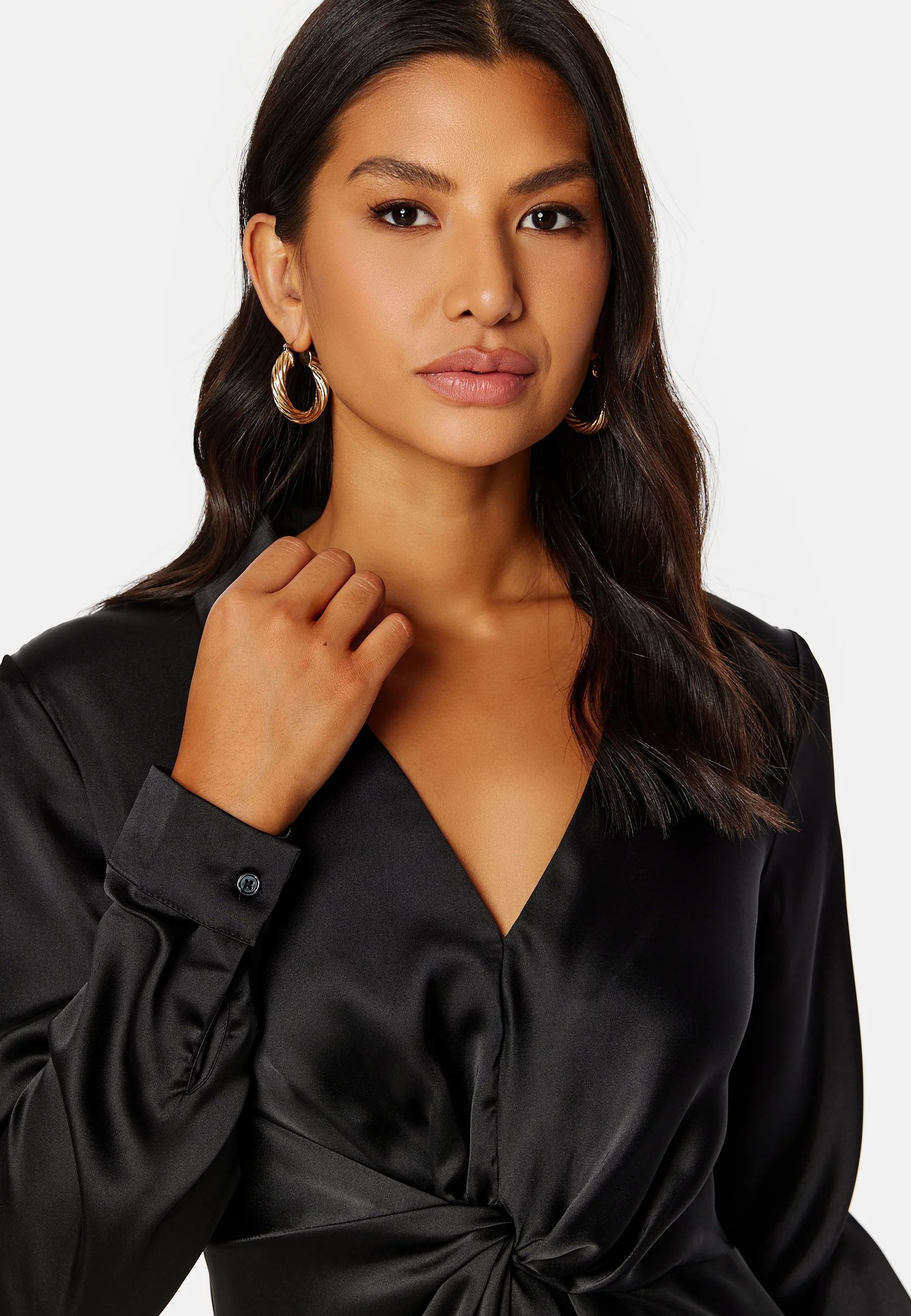 Sateen Knot Short Dress - Image 4