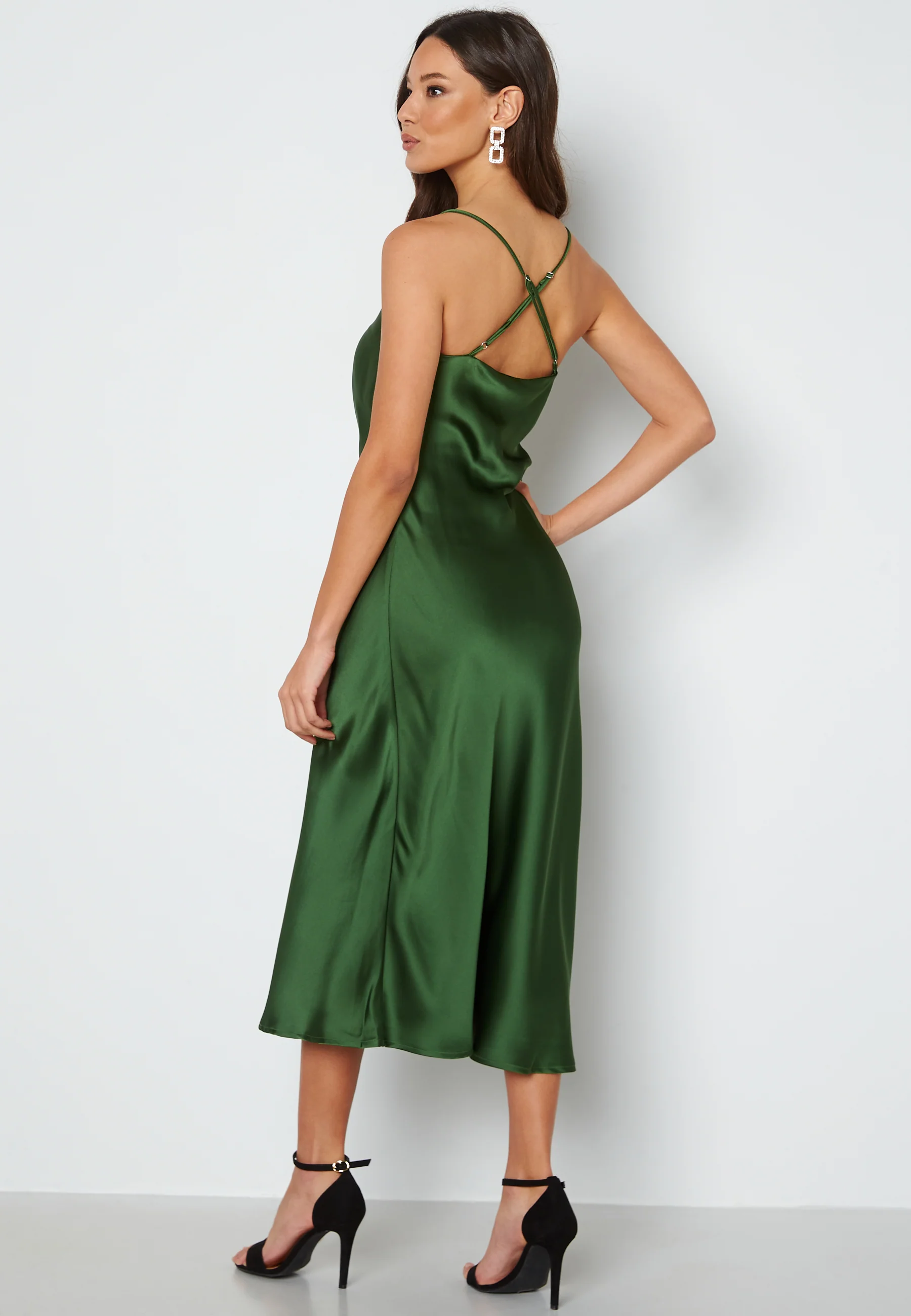 Sateen S/L Midi Dress - Image 2