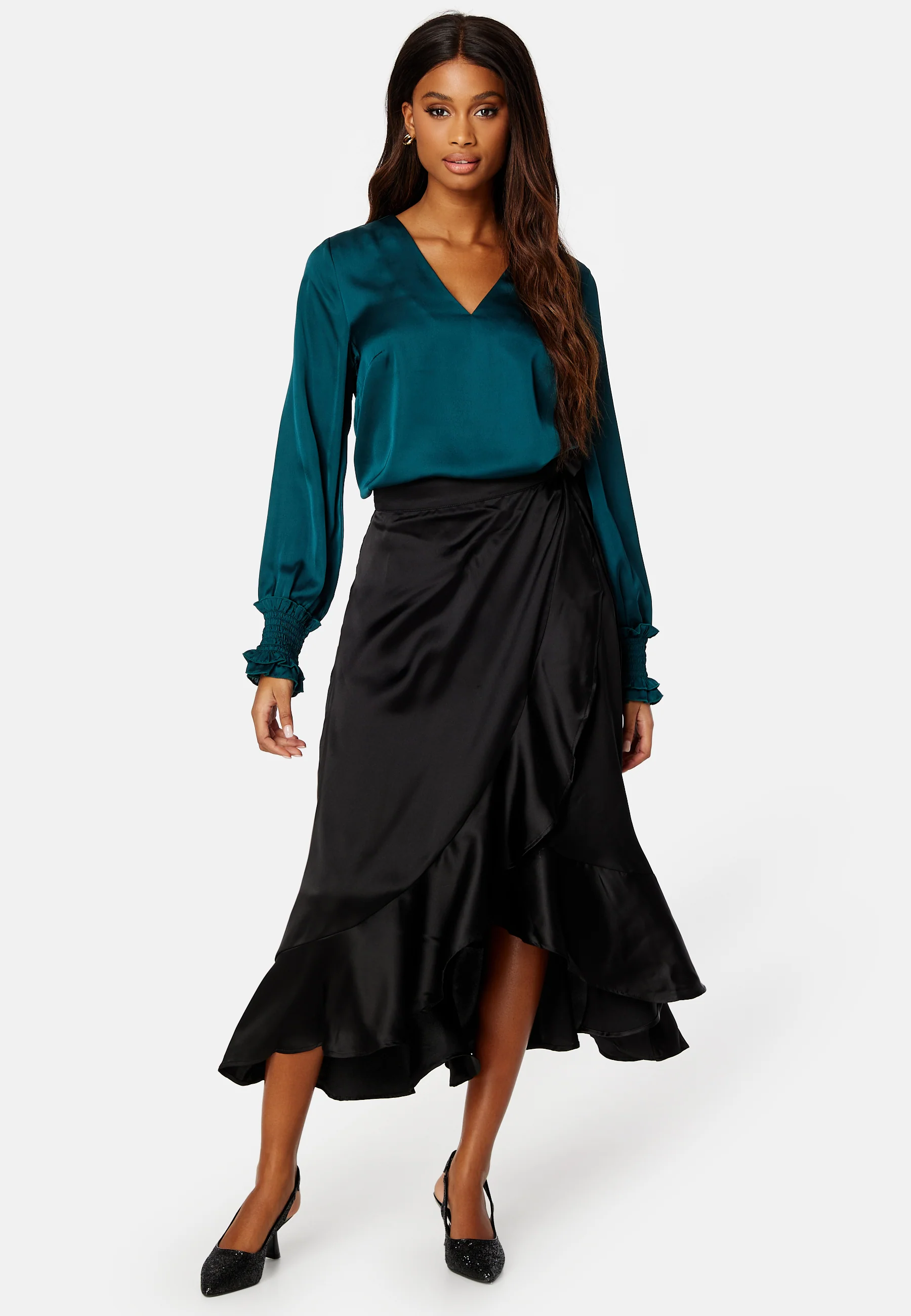 Sateen Wrap Skirt A Fair - Image 2