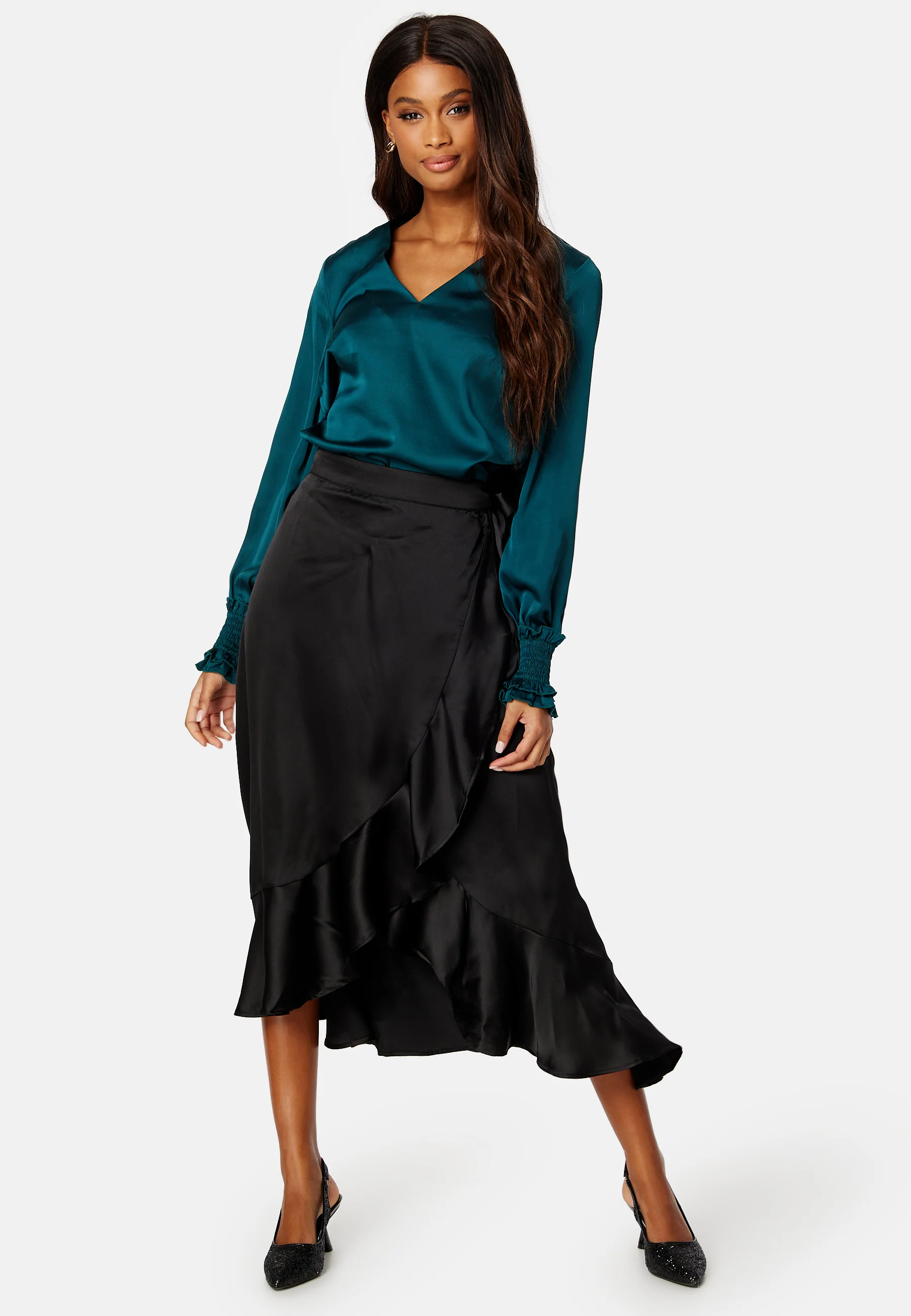 Sateen Wrap Skirt A Fair - Image 4