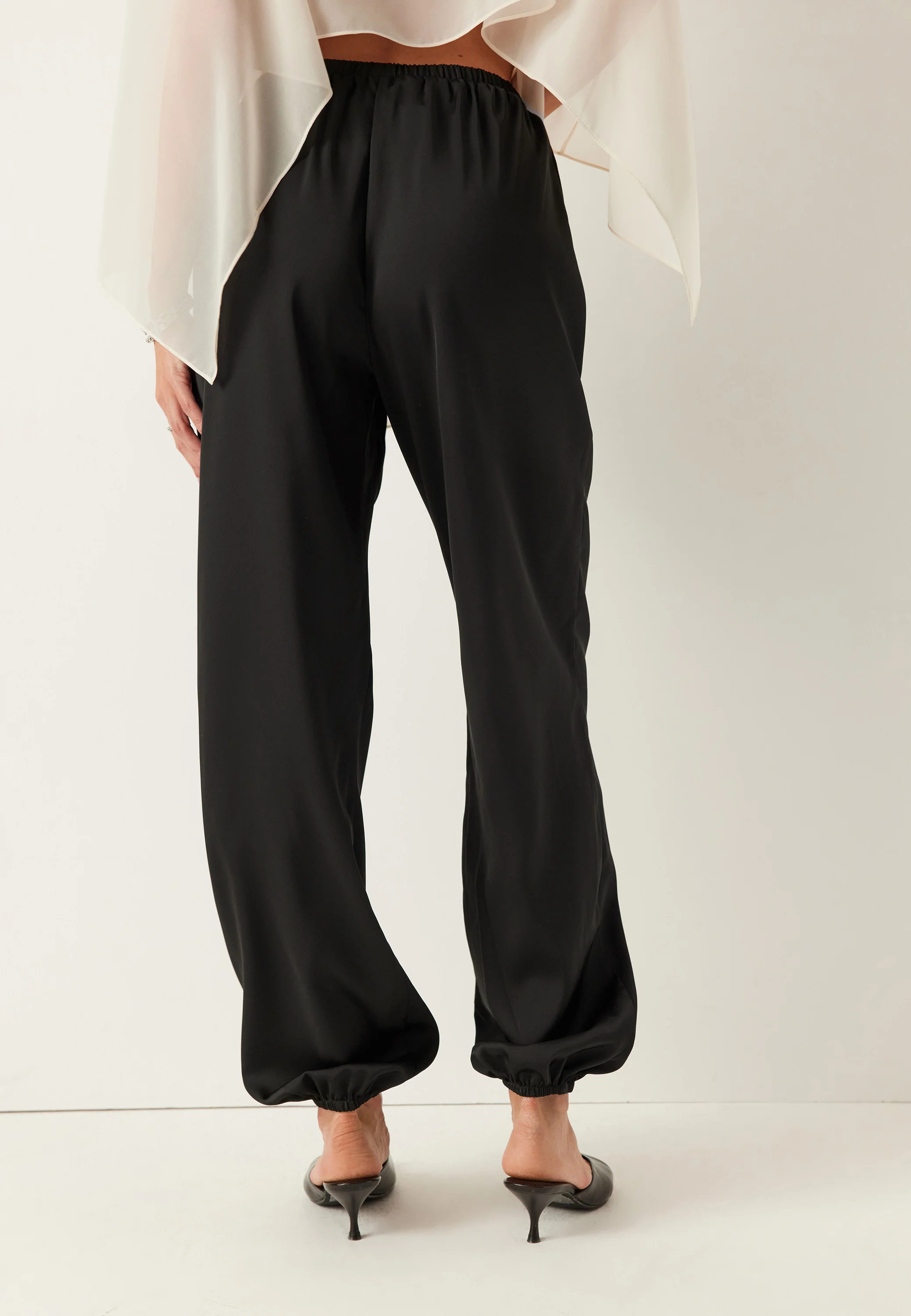 Satin Balloon Trousers - Image 3
