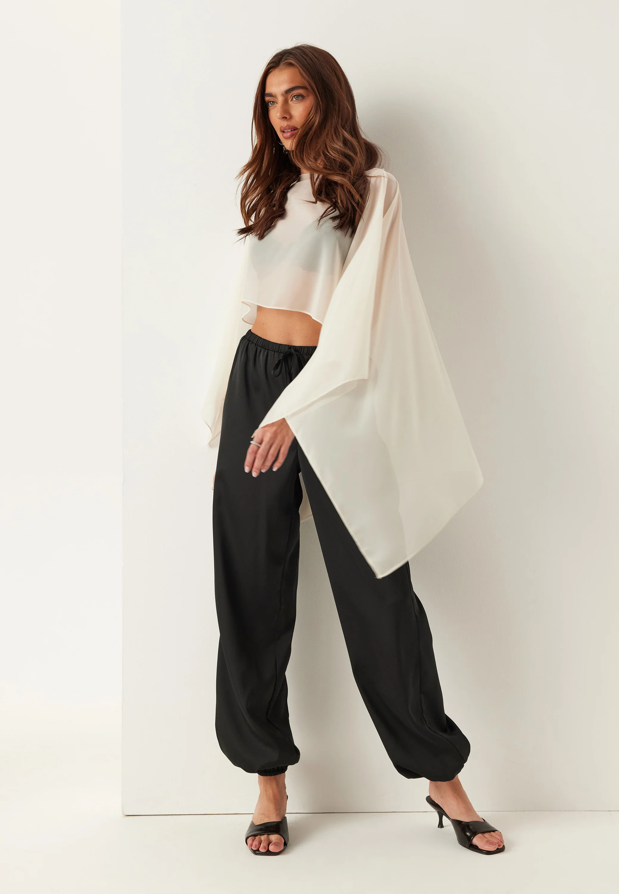 Satin Balloon Trousers - Image 5