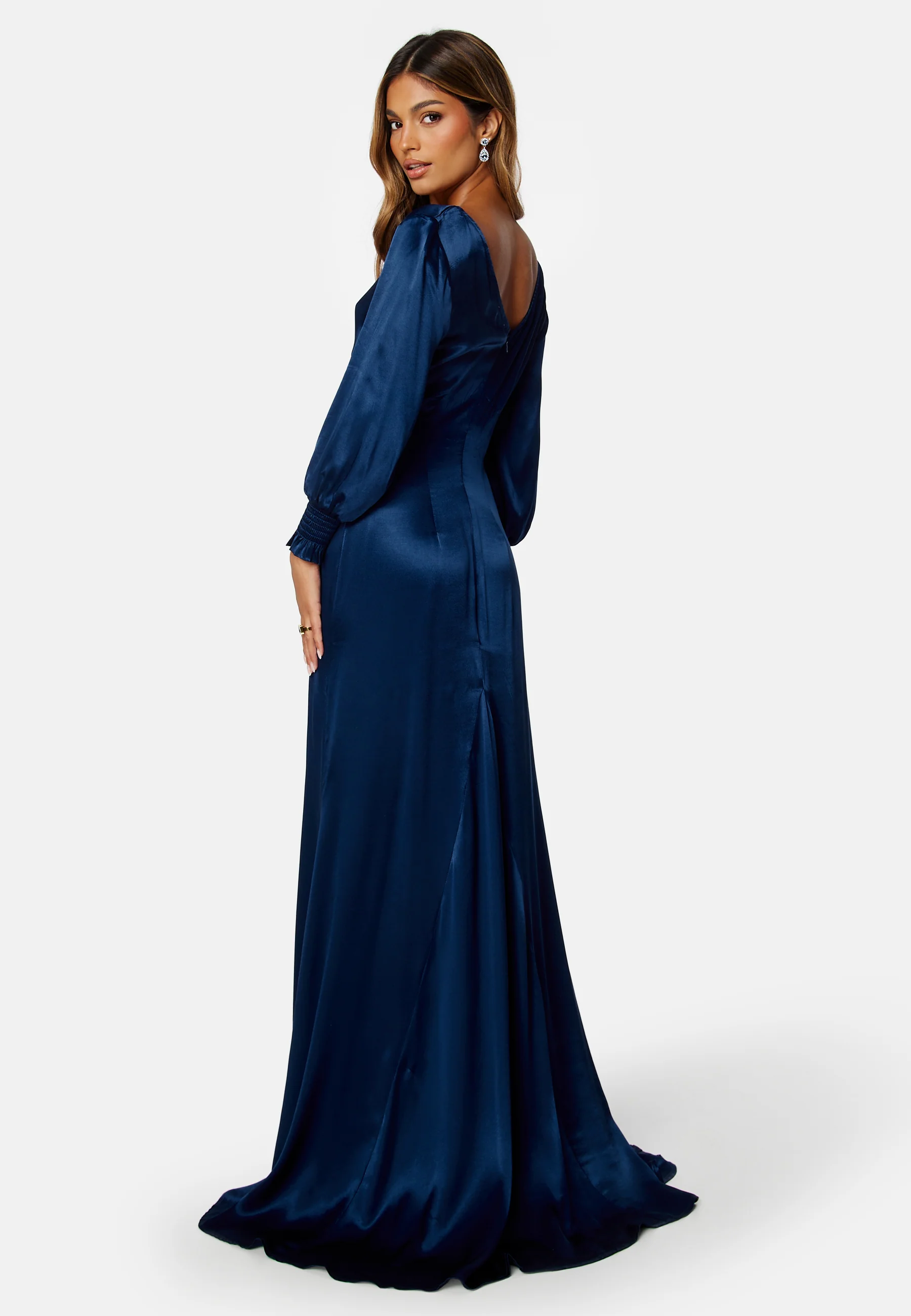 Satin Button Front Maxi Dress - Image 2