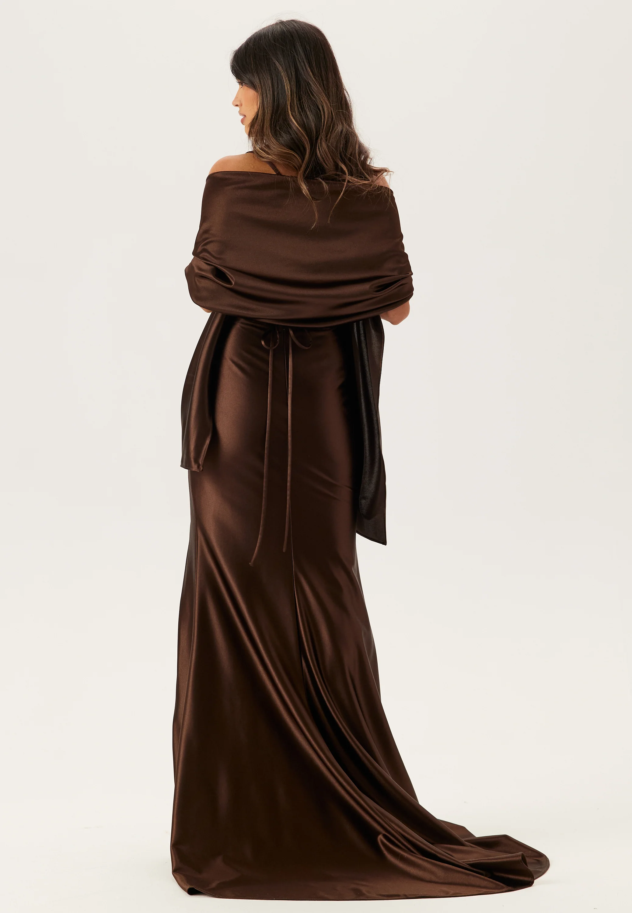 Satin Evening Dress - Image 5