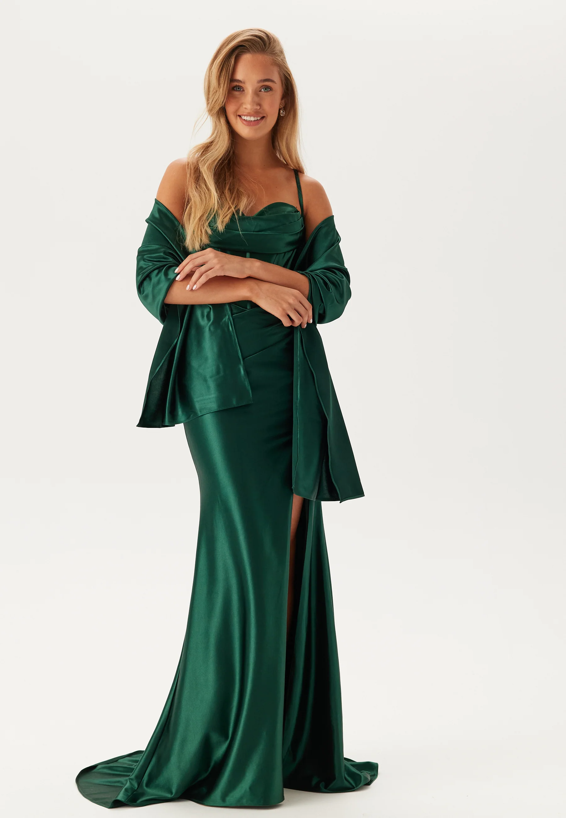 Satin Evening Dress - Image 4