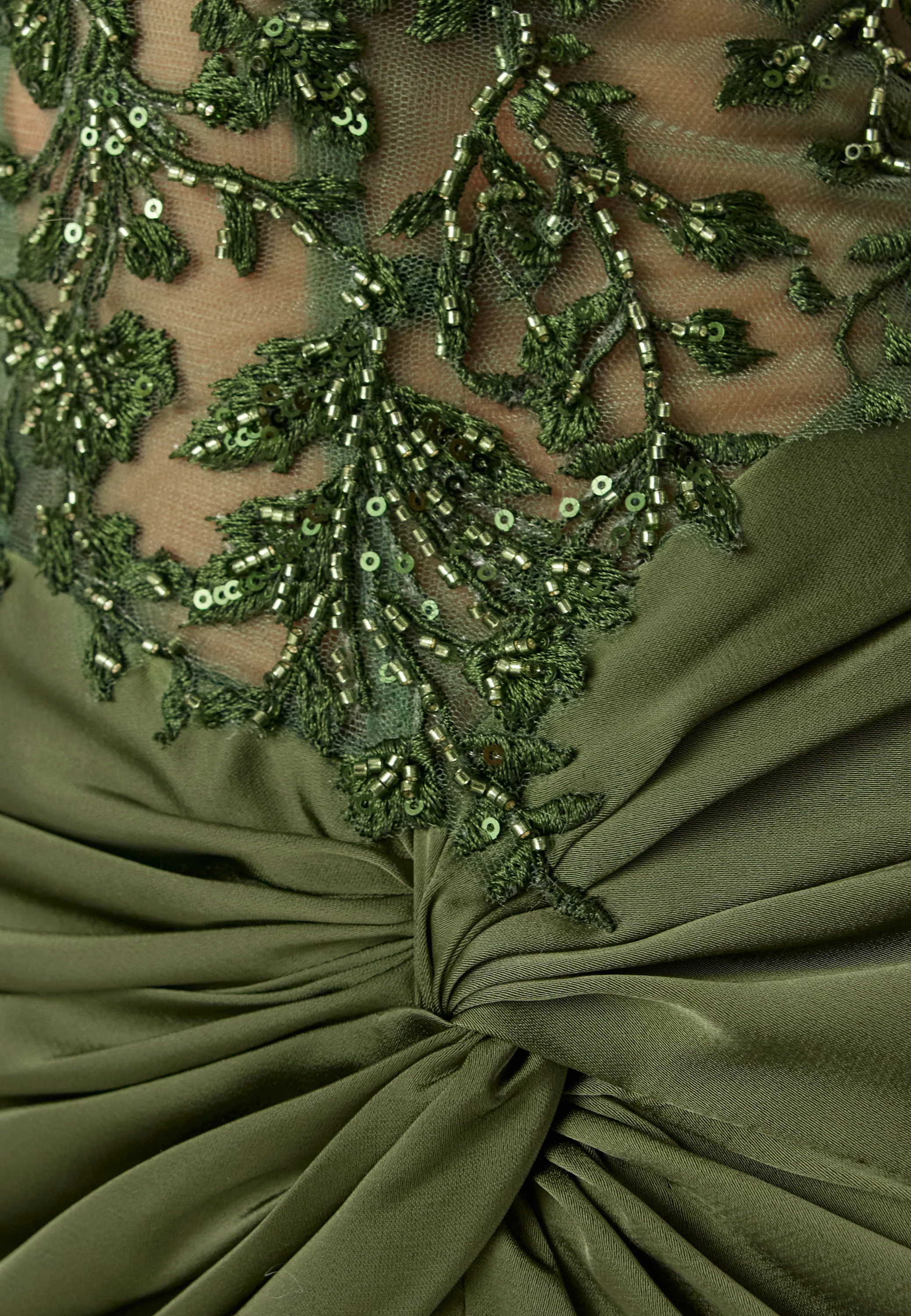 Satin Evening Dress With Back Lacing - Image 8