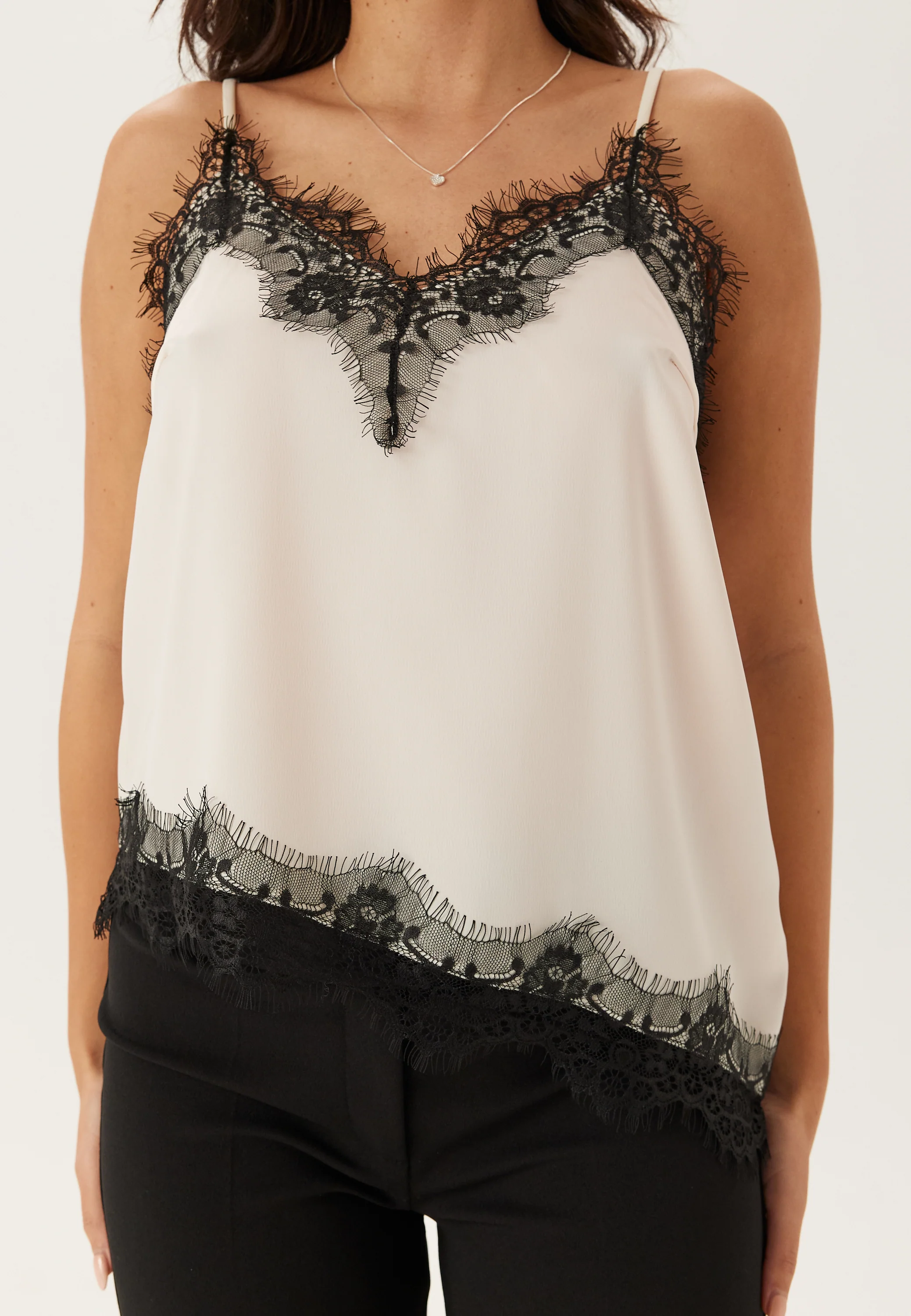 Satin Lace Singlet - Image 7