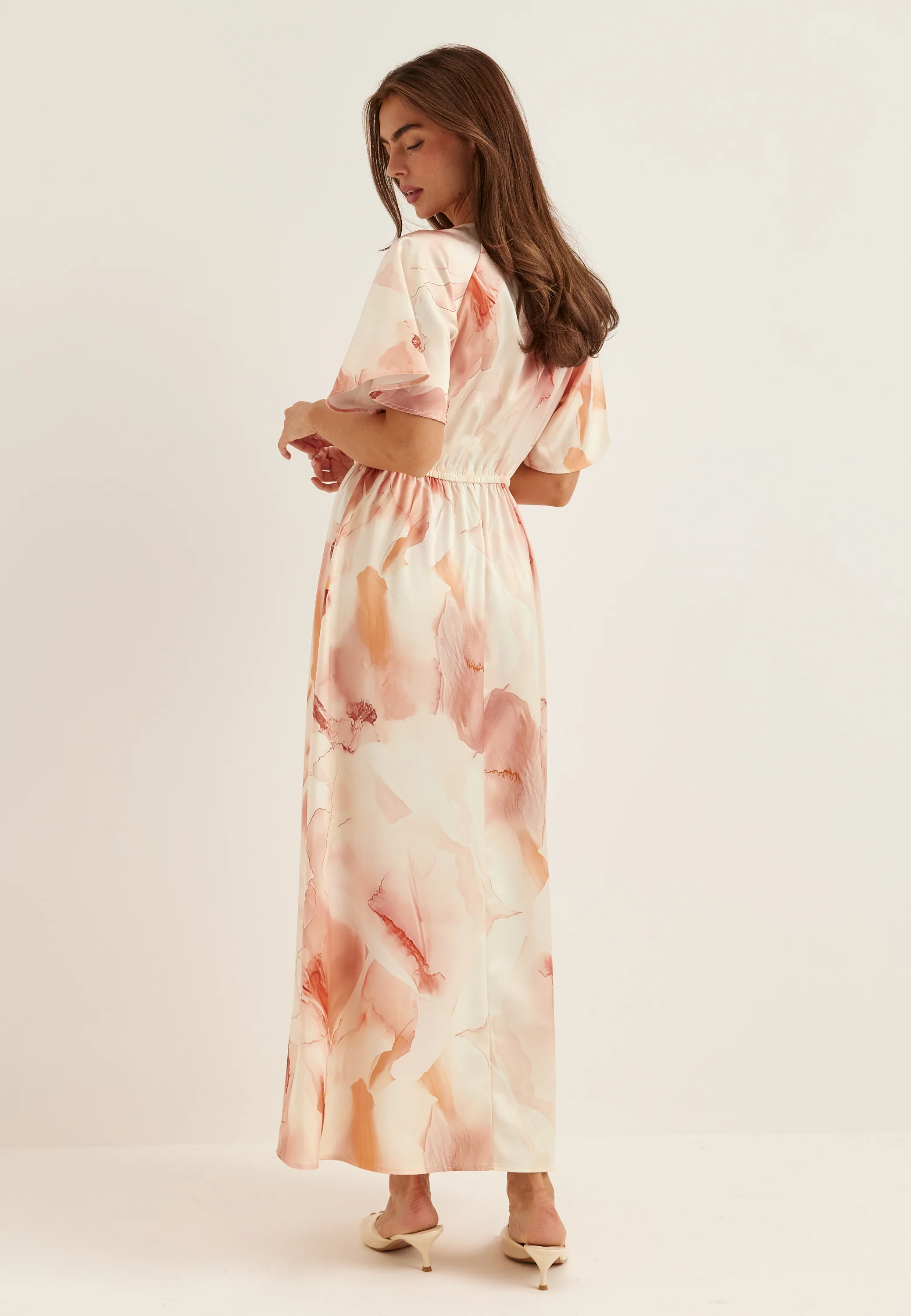 Satin Maxi Dress - Image 3