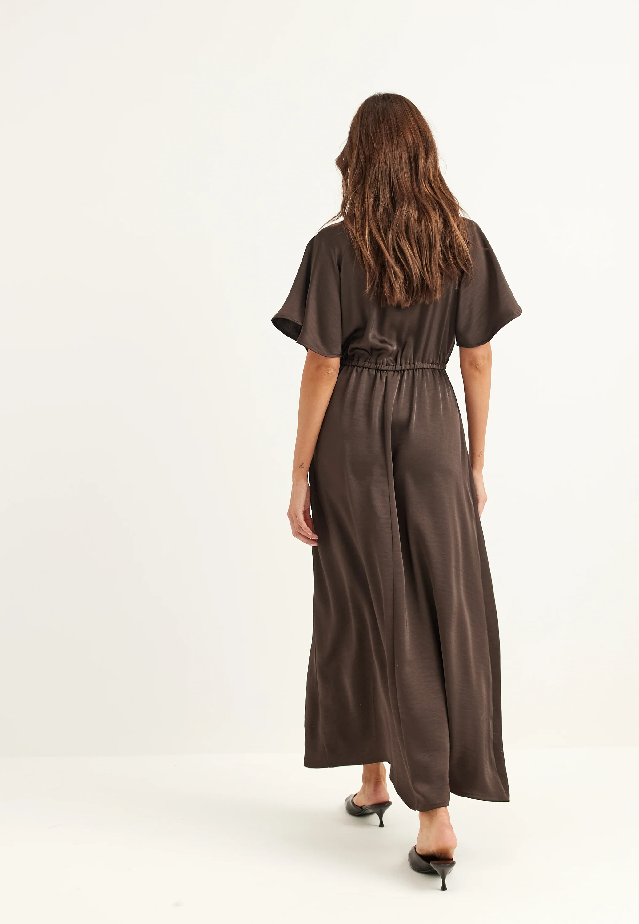 Satin Maxi Dress - Image 3