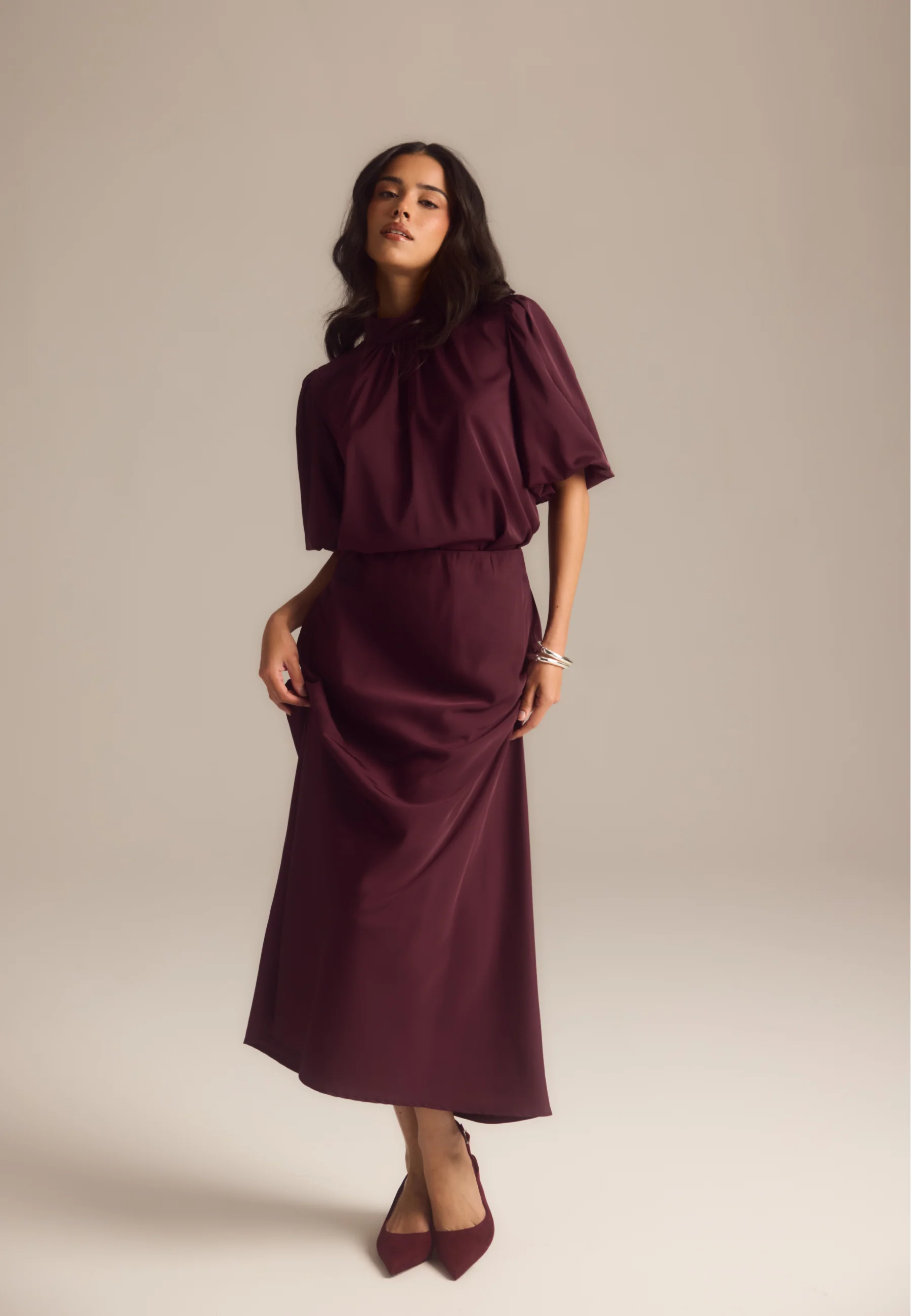 Satin Midaxi Skirt - Image 5