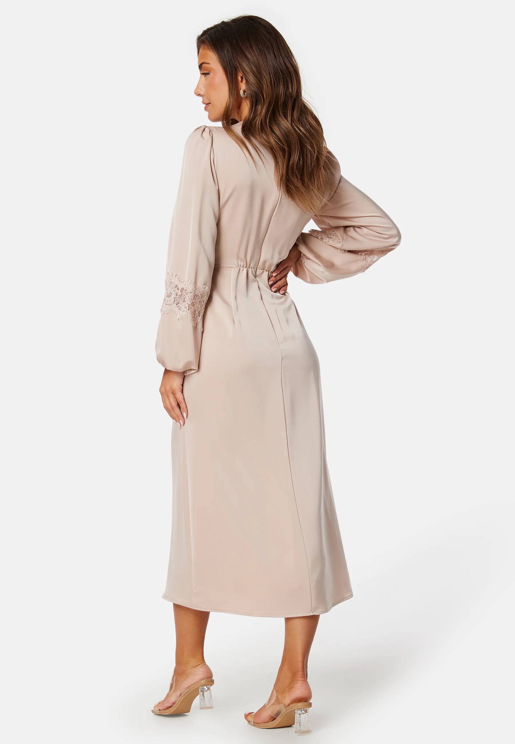 Satin Midi Dress - Image 2