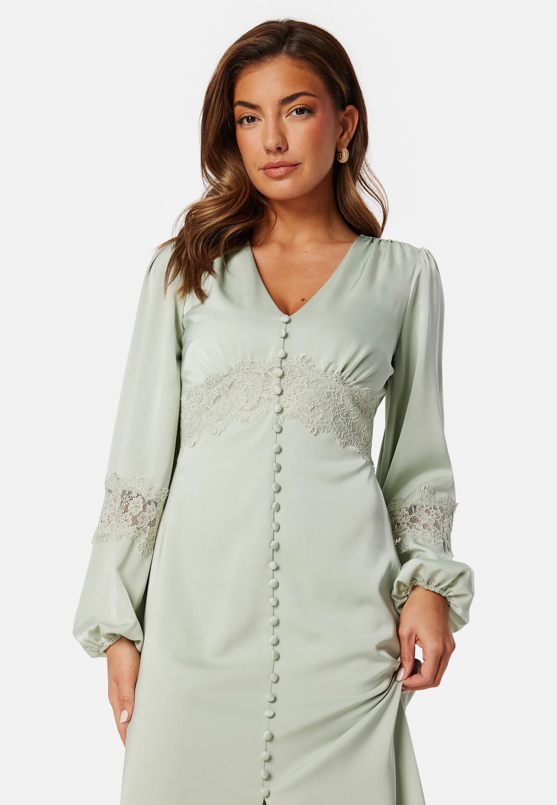 Satin Midi Dress - Image 3
