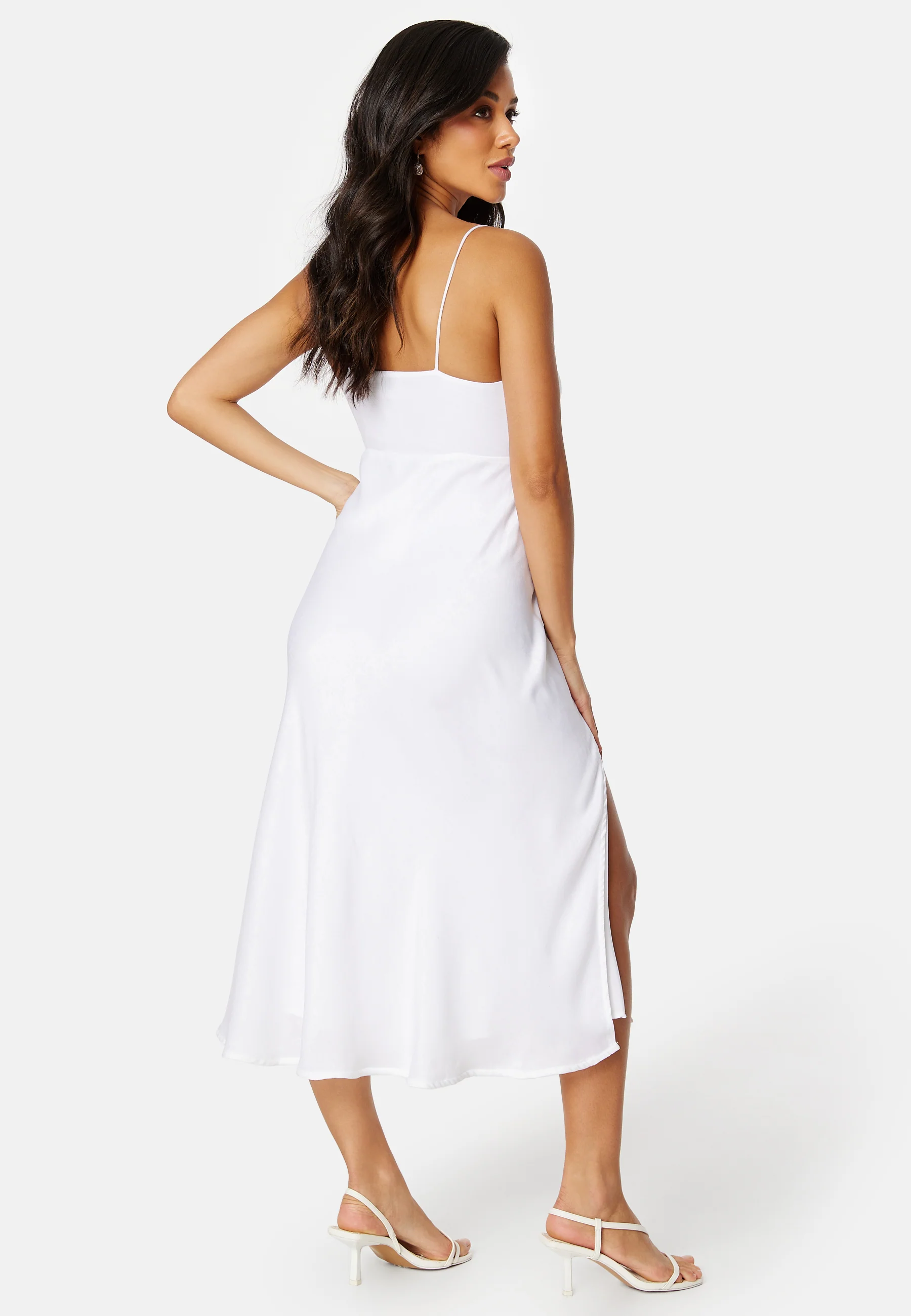 Satin Midi Wedding Gown - Image 4