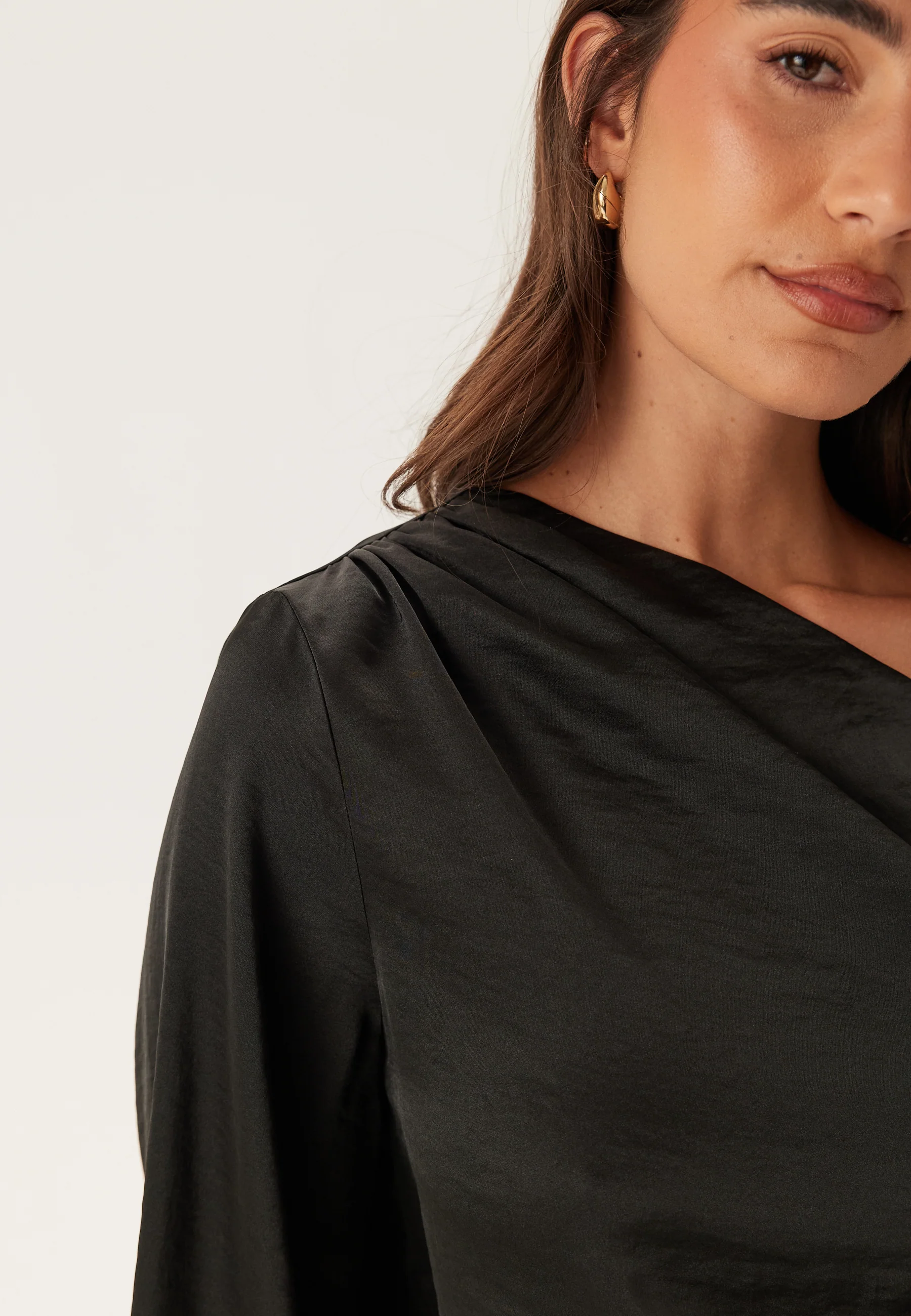Satin One Shoulder Blouse - Image 6