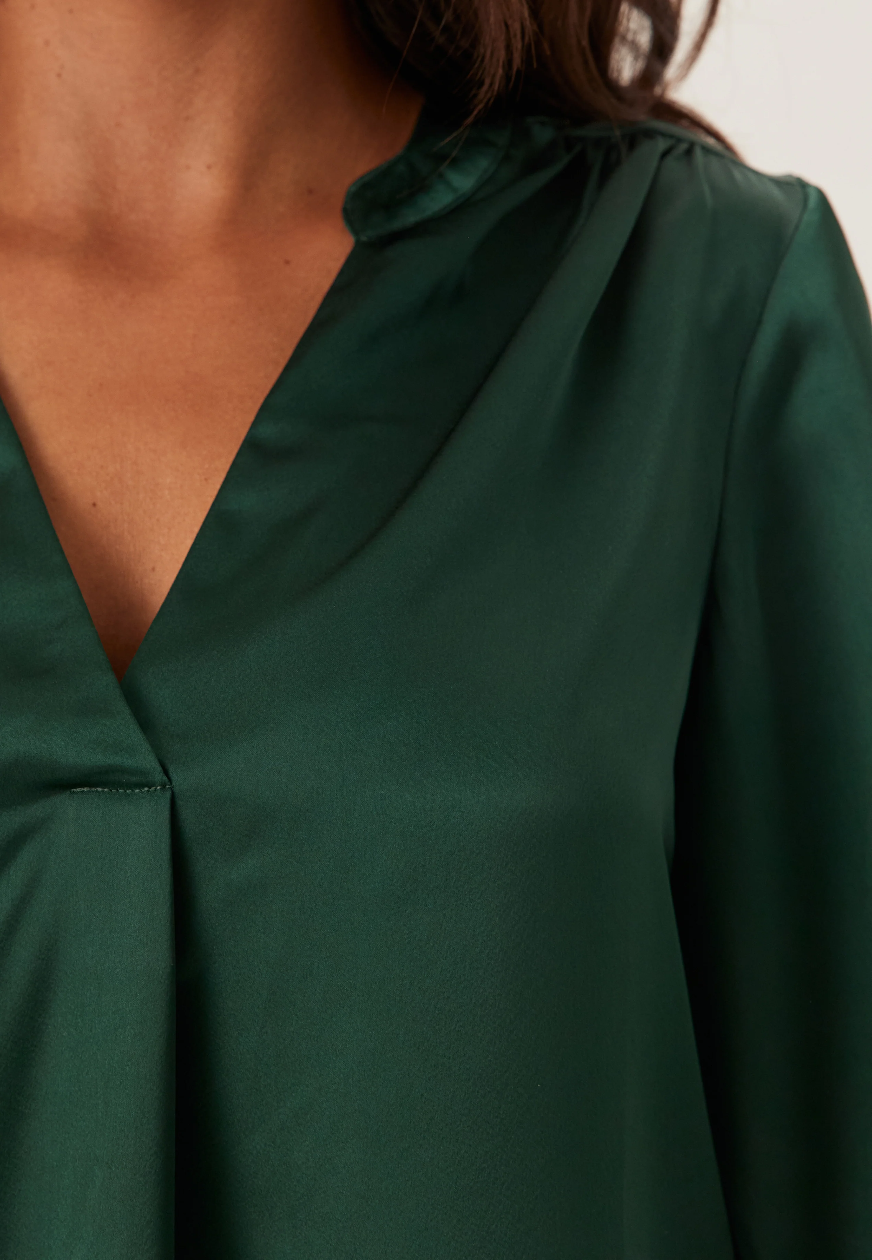 Satin Puff Sleeve Blouse - Image 5