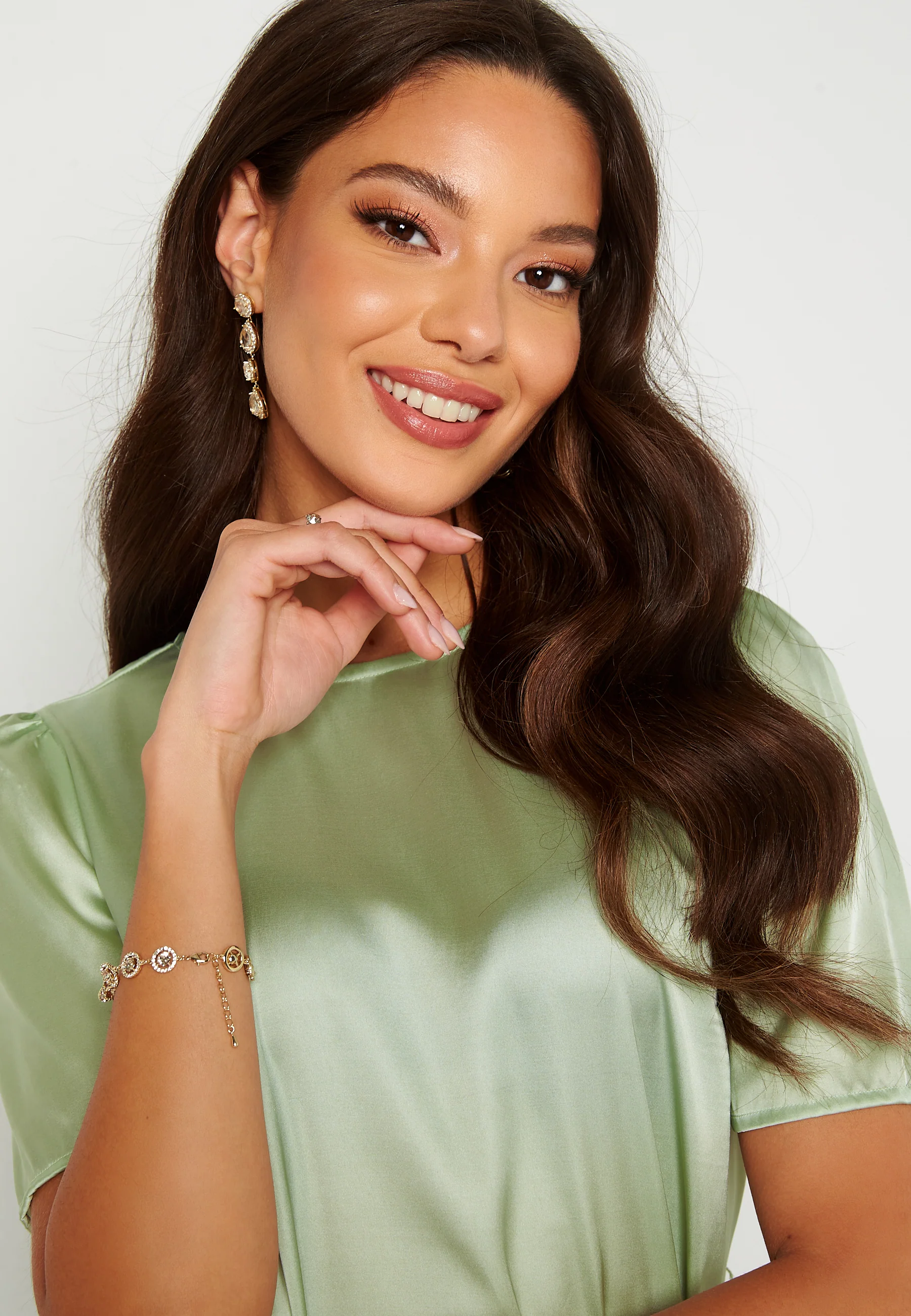 Satin T-shirt Dress - Image 3