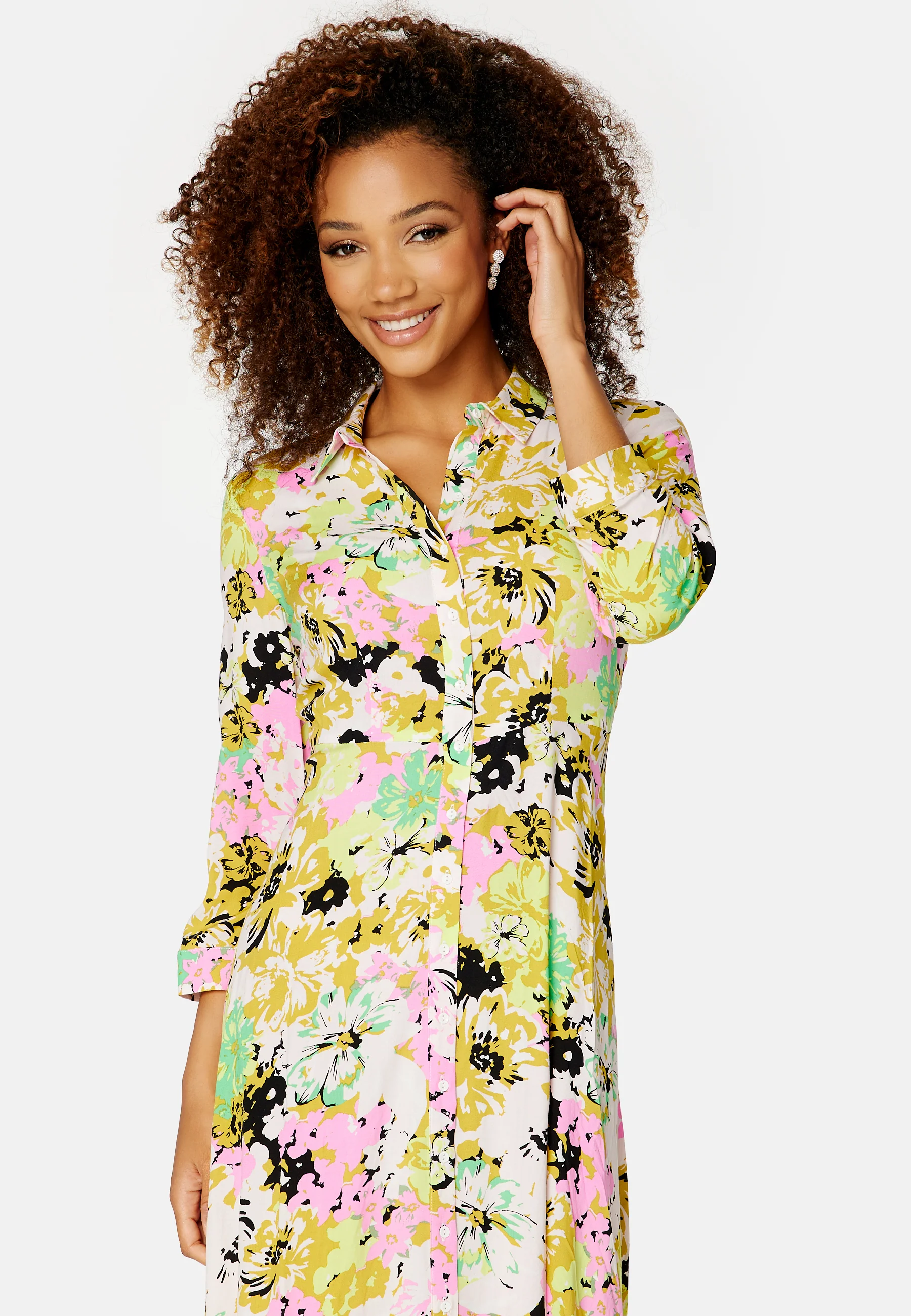 Savanna 3/4 Long Shirt Dress - Image 3