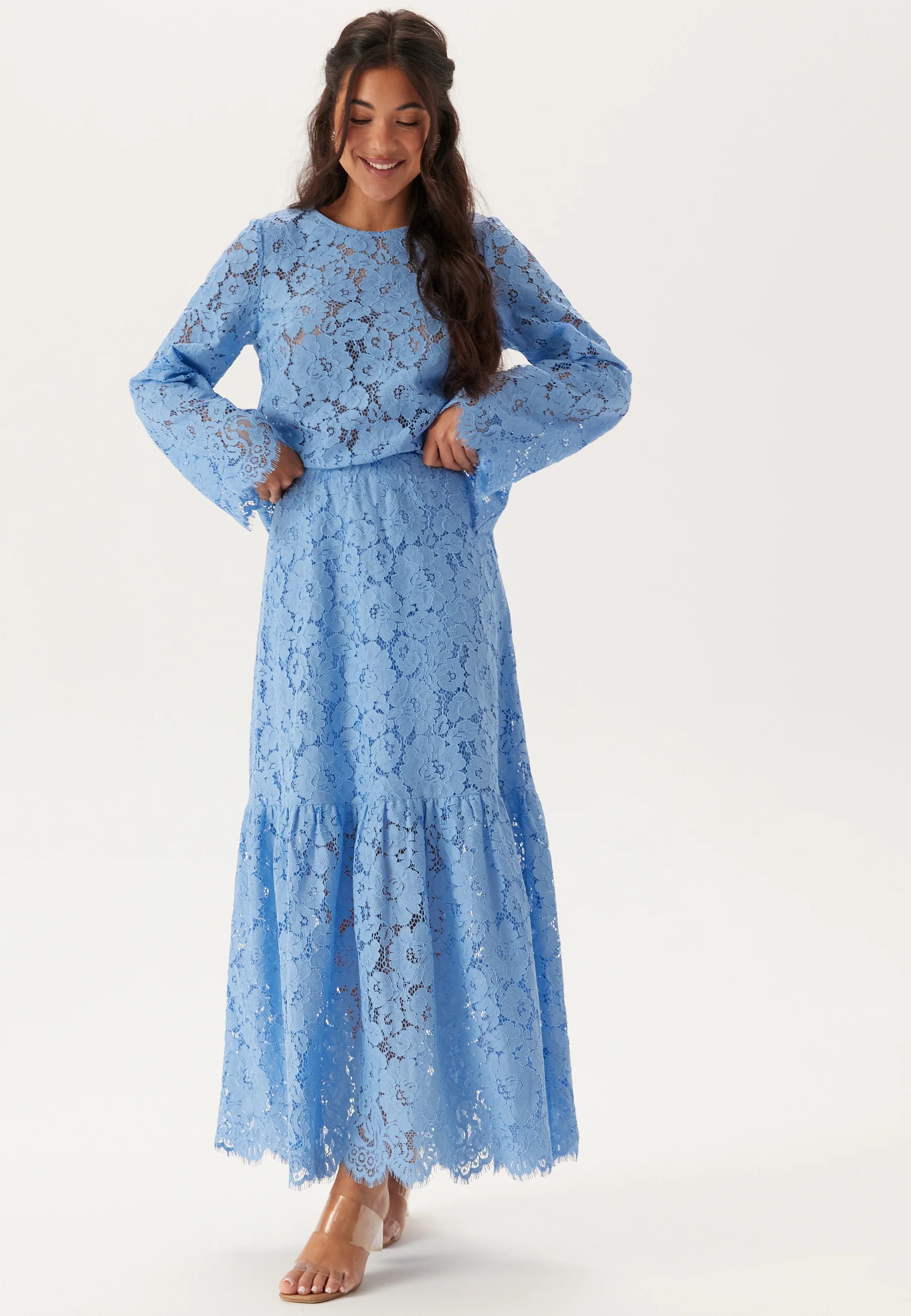 Scalloped Edge Lace Blouse - Image 3