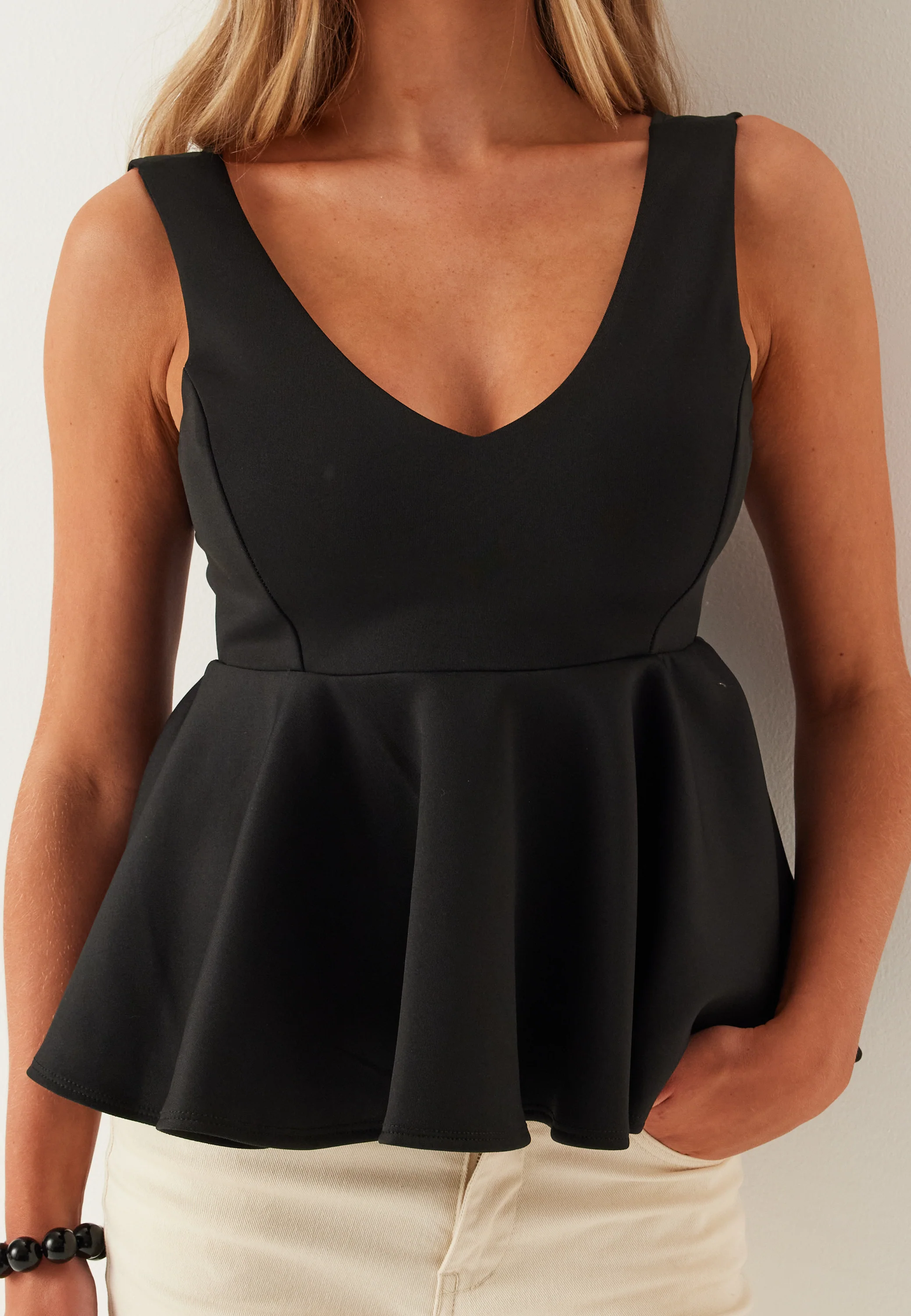 Scuba Peplum Top - Image 4